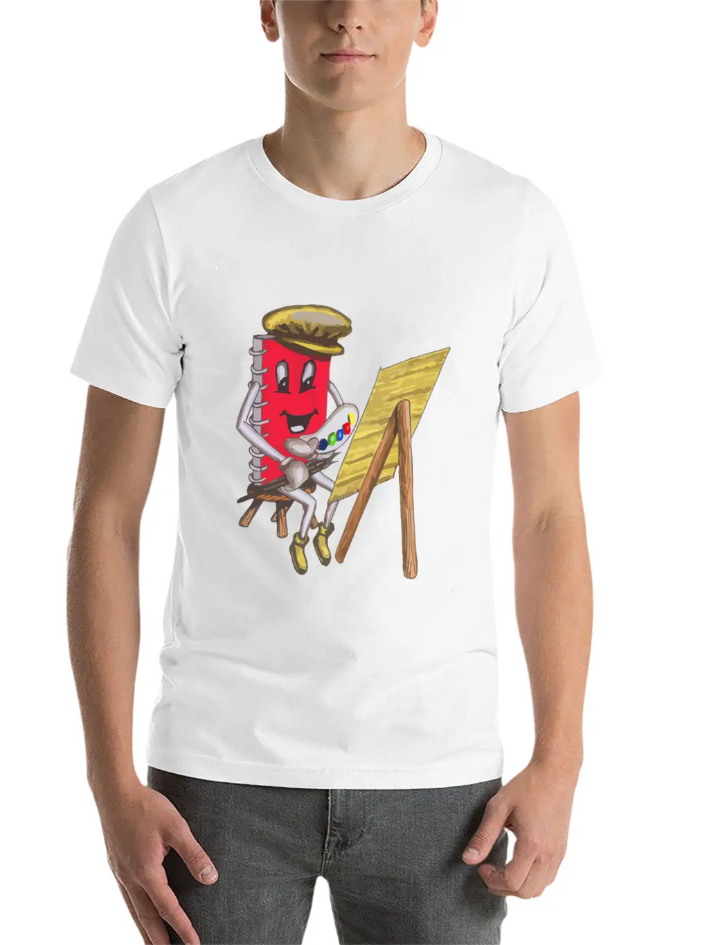 Sticky Note Block Art Draw Painting Funny Unisex Casual T-Shirt – Clean Design For Daily Comfort