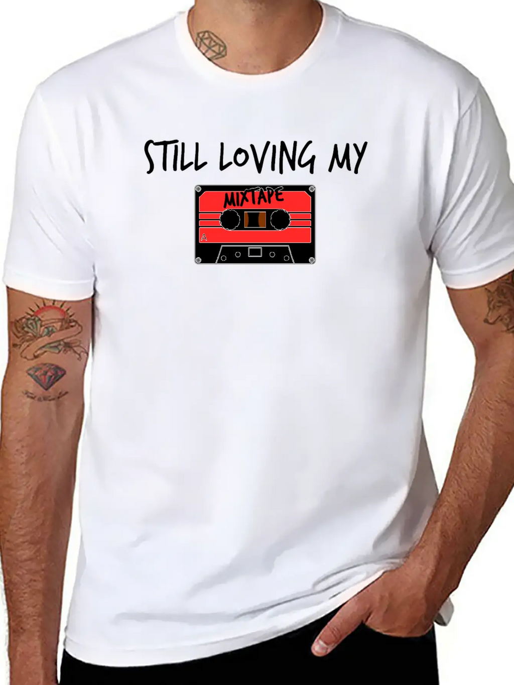 Still Loving My Mixtape Music Retro 80s 90s Tape Unisex Casual T-Shirt – Clean Design For Daily Comfort