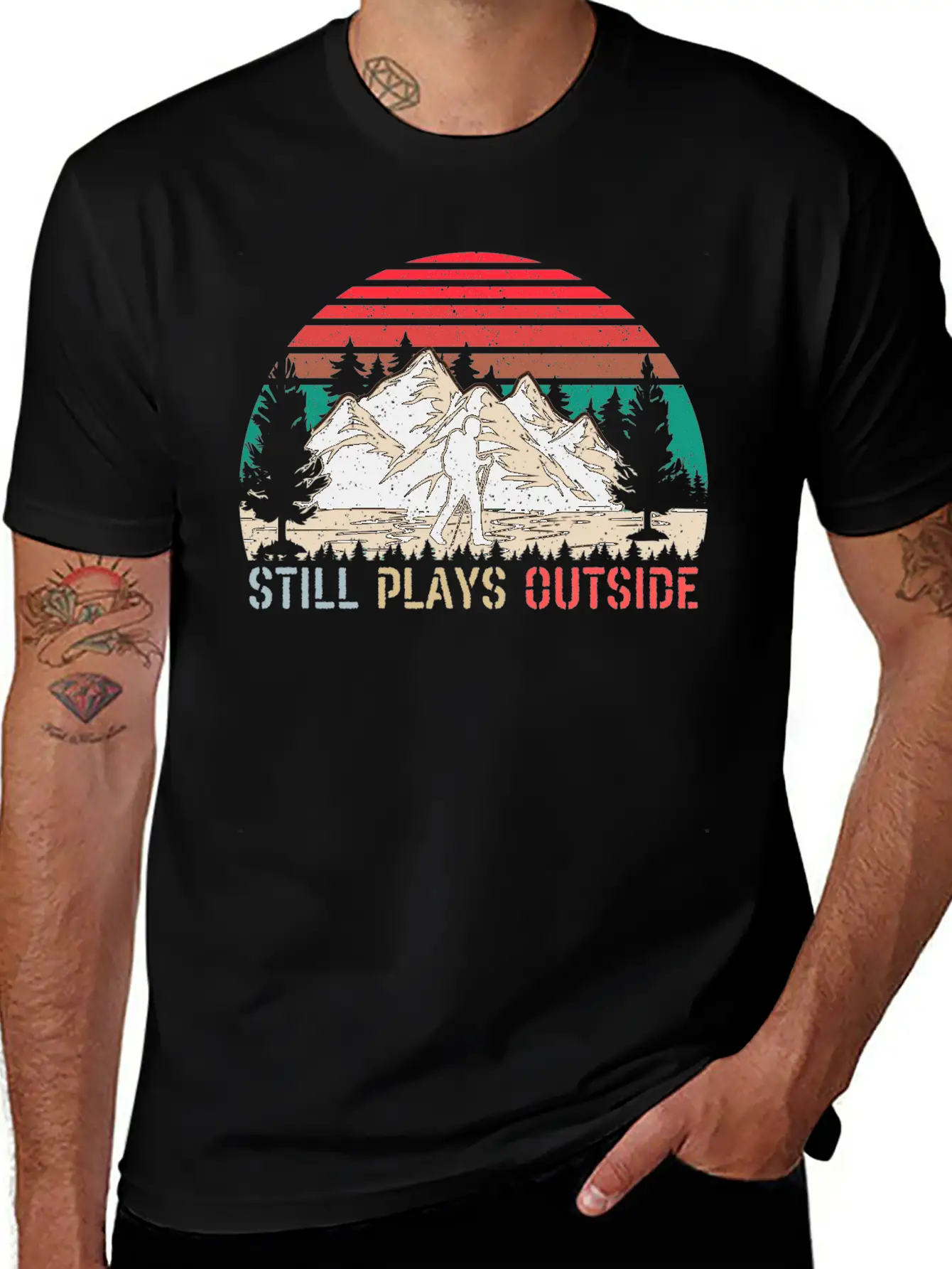 Still Plays Outside Breathable Soft Cotton T-Shirt – Timeless Casual Look
