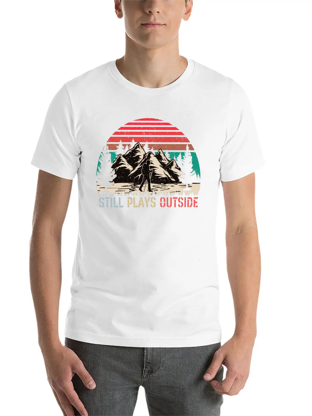 Still Plays Outside Breathable Soft Cotton T-Shirt – Timeless Casual Look