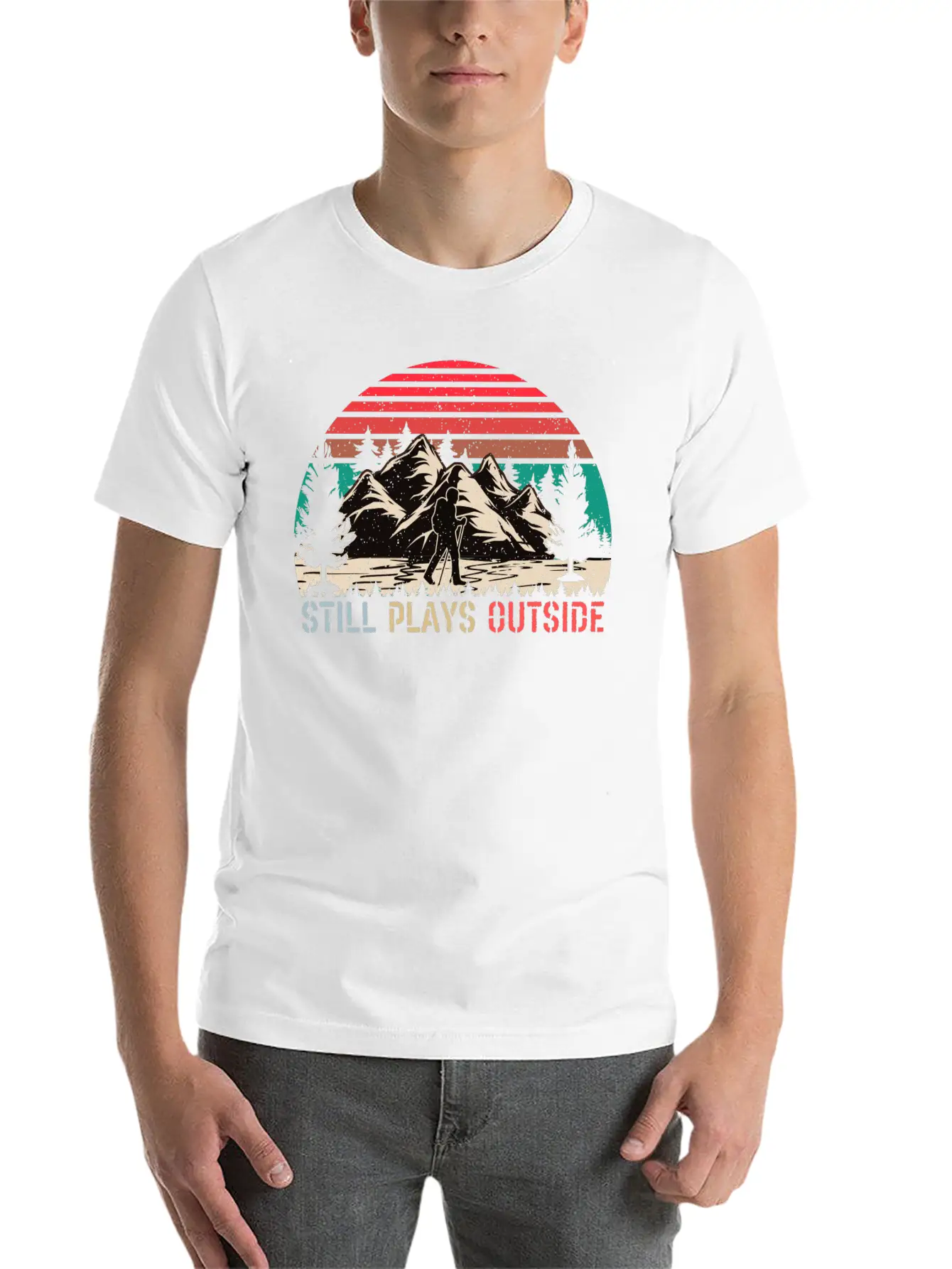 Still Plays Outside Breathable Soft Cotton T-Shirt – Timeless Casual Look