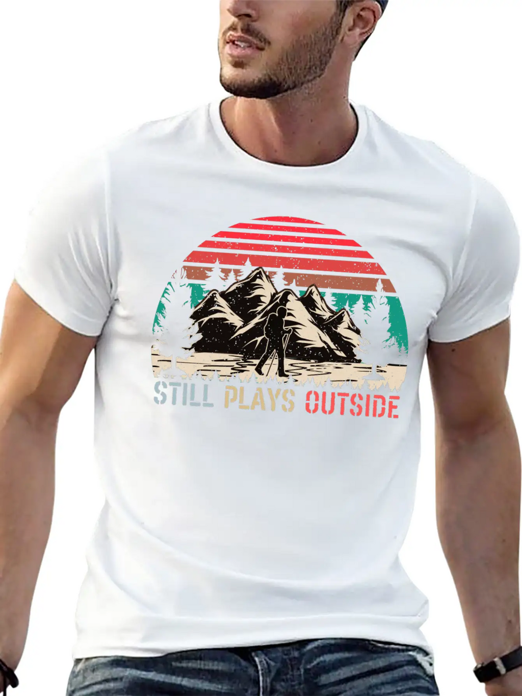 Still Plays Outside Breathable Soft Cotton T-Shirt – Timeless Casual Look