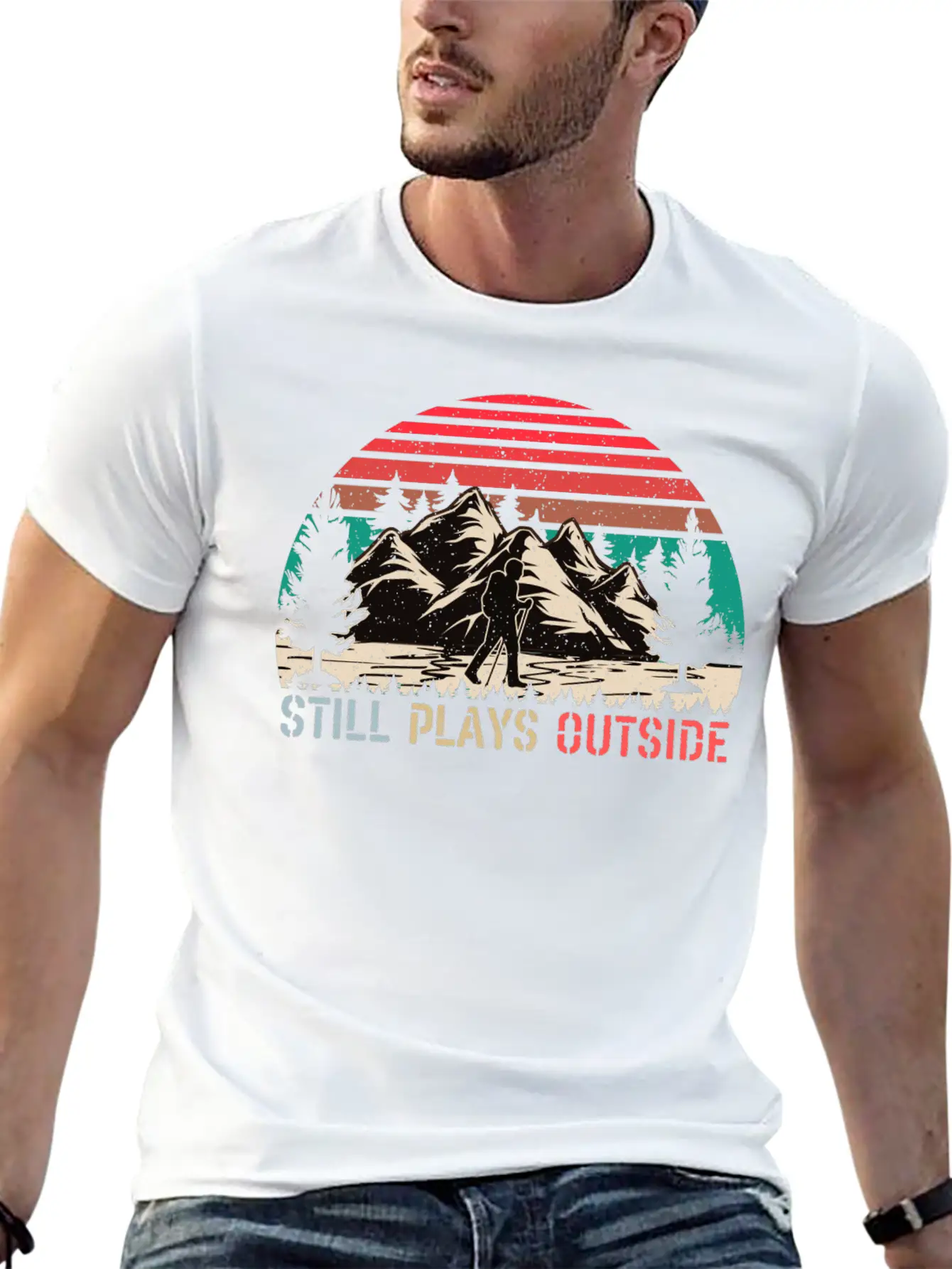 Still Plays Outside Breathable Soft Cotton T-Shirt – Timeless Casual Look