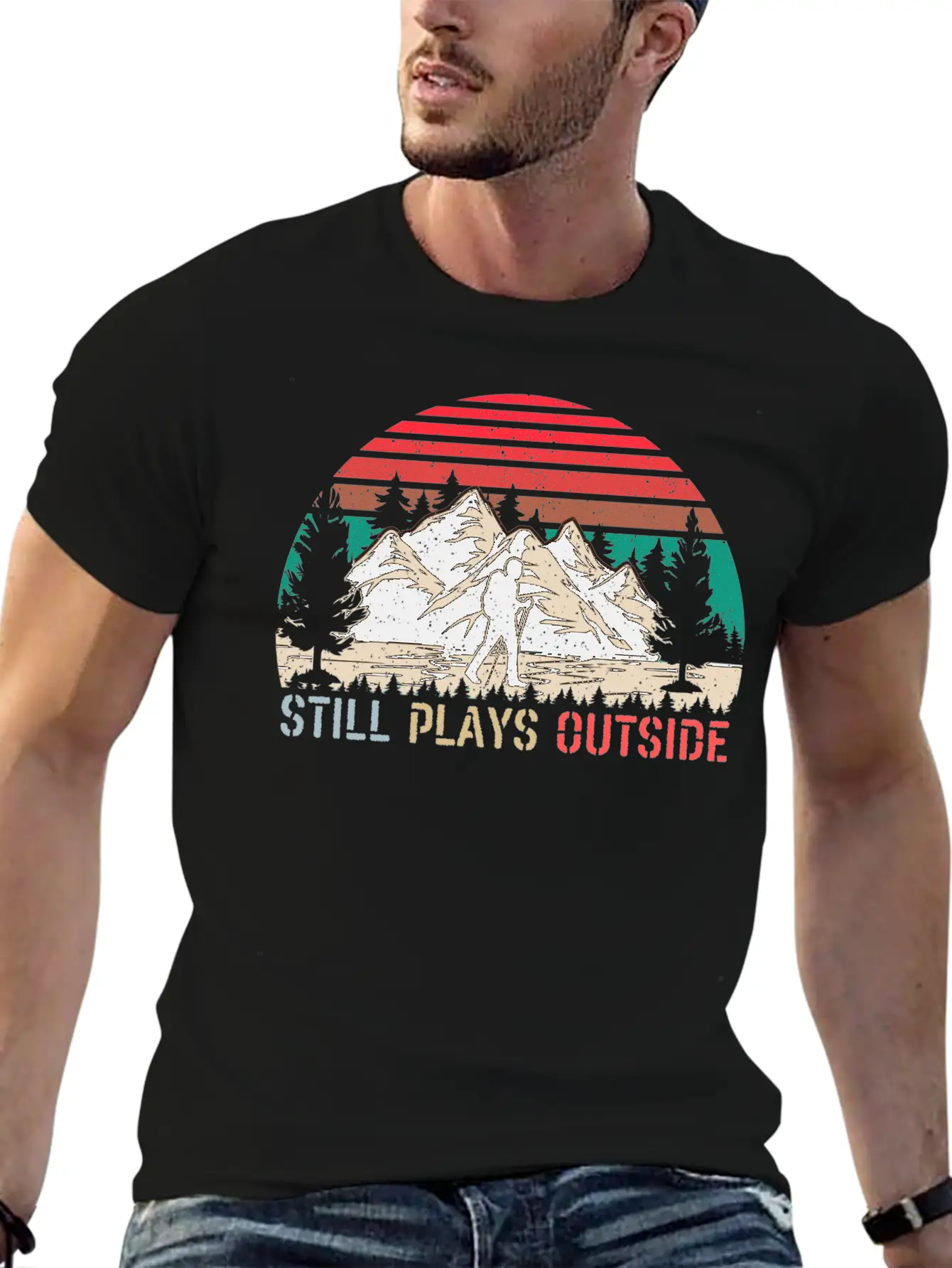 Still Plays Outside Breathable Soft Cotton T-Shirt – Timeless Casual Look