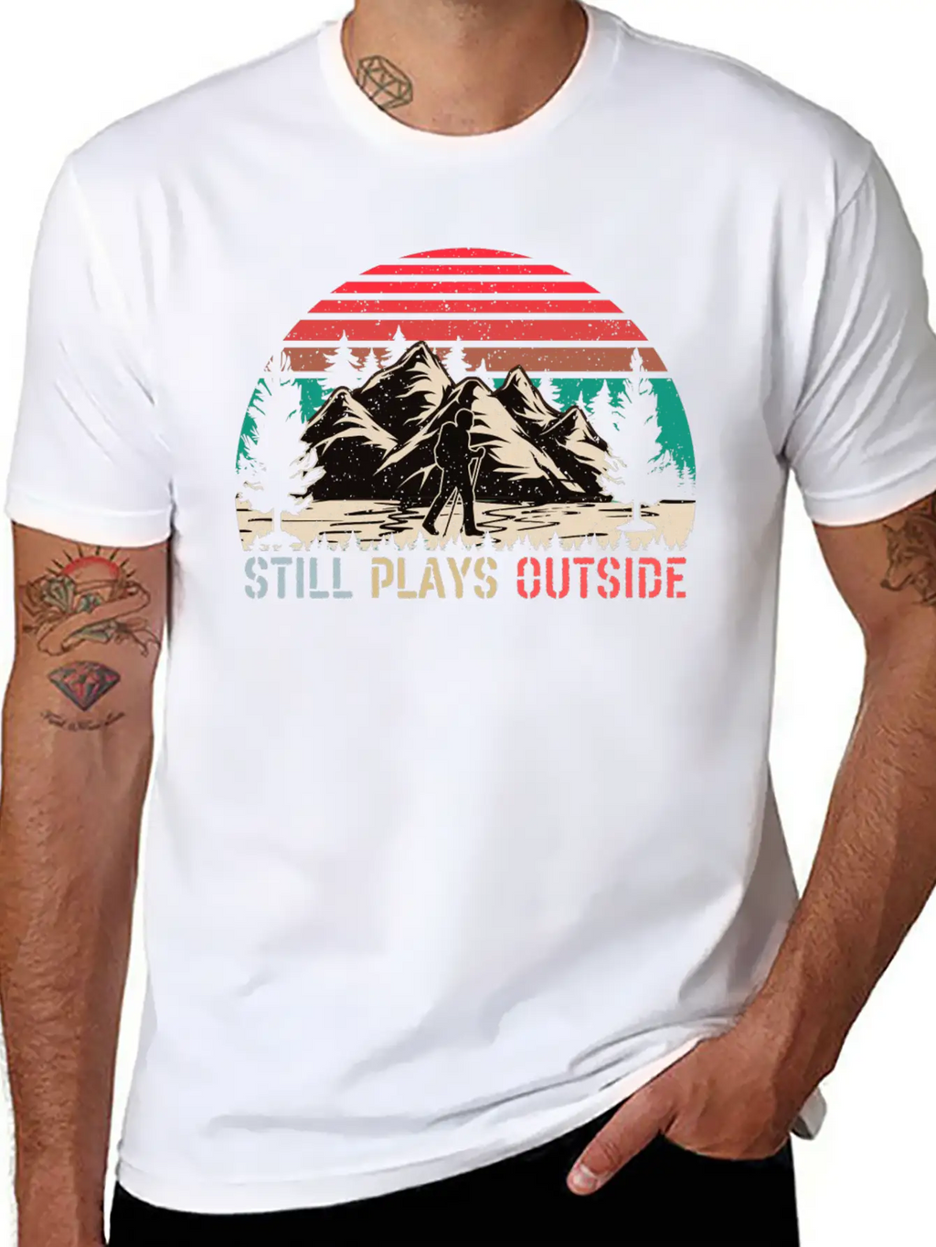 Still Plays Outside Breathable Soft Cotton T-Shirt – Timeless Casual Look