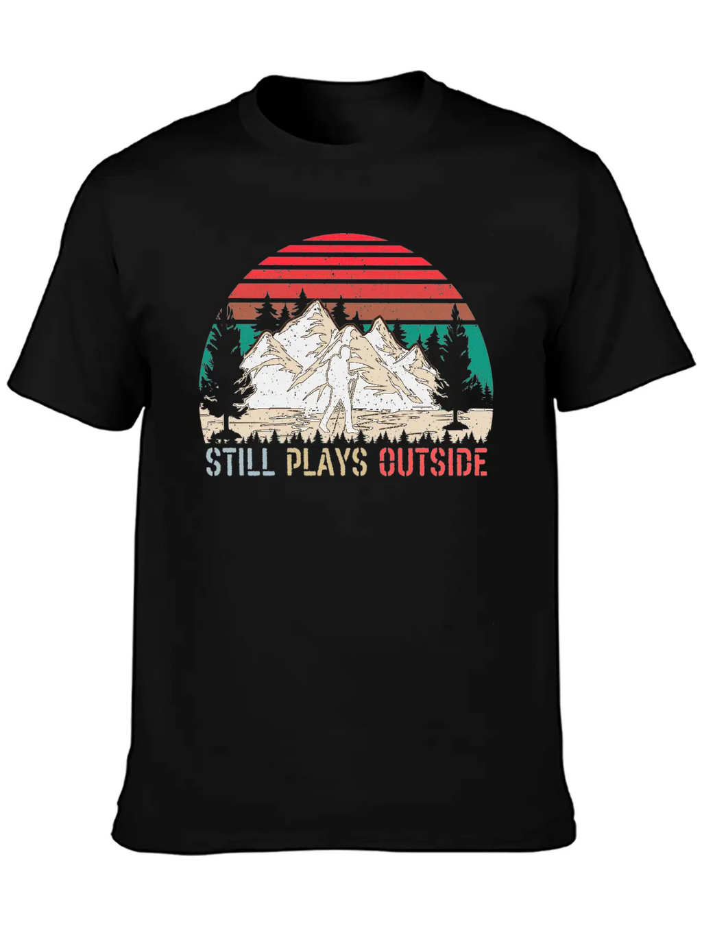 Still Plays Outside Breathable Soft Cotton T-Shirt – Timeless Casual Look
