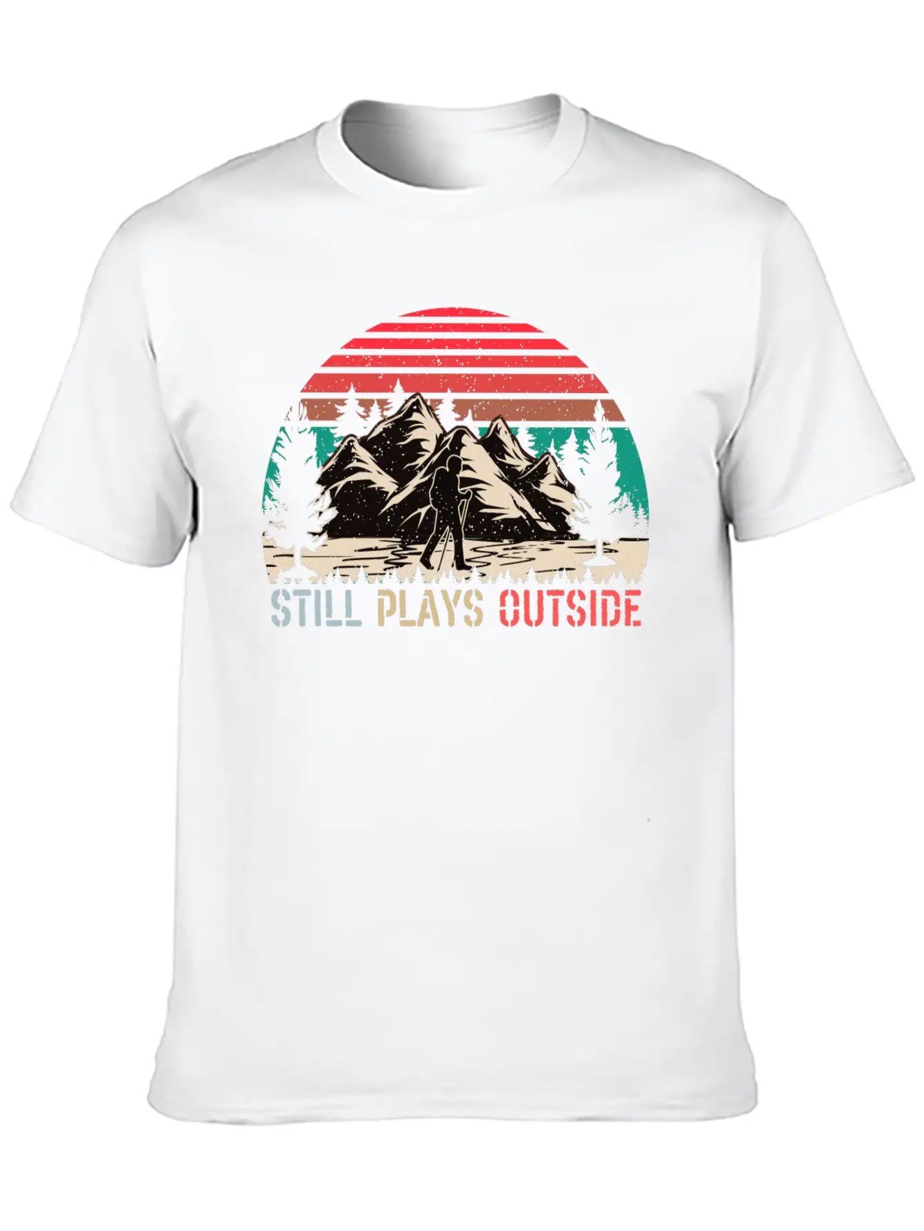 Still Plays Outside Breathable Soft Cotton T-Shirt – Timeless Casual Look