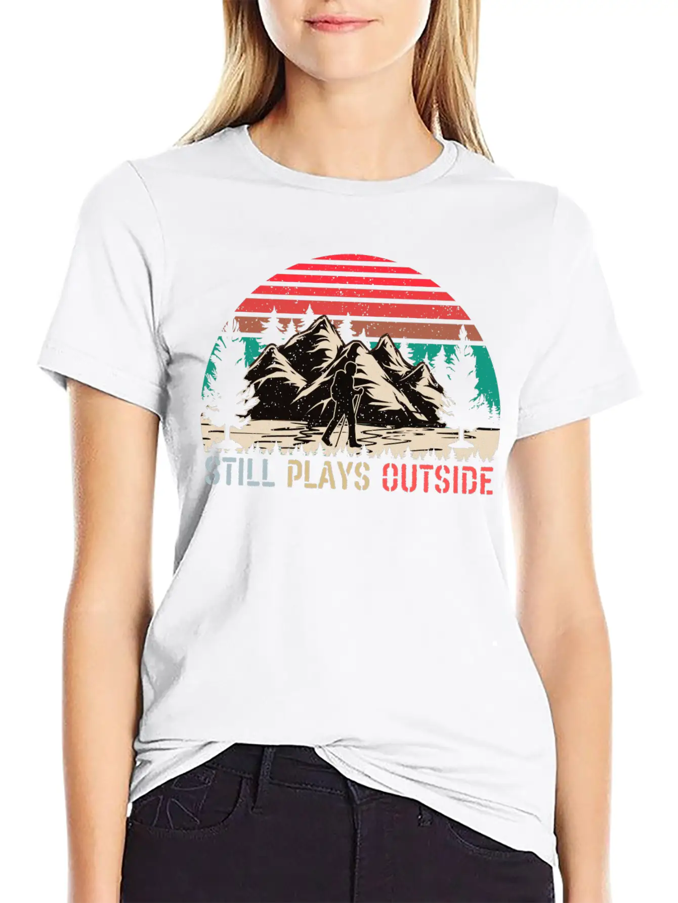 Still Plays Outside Breathable Soft Cotton T-Shirt – Timeless Casual Look