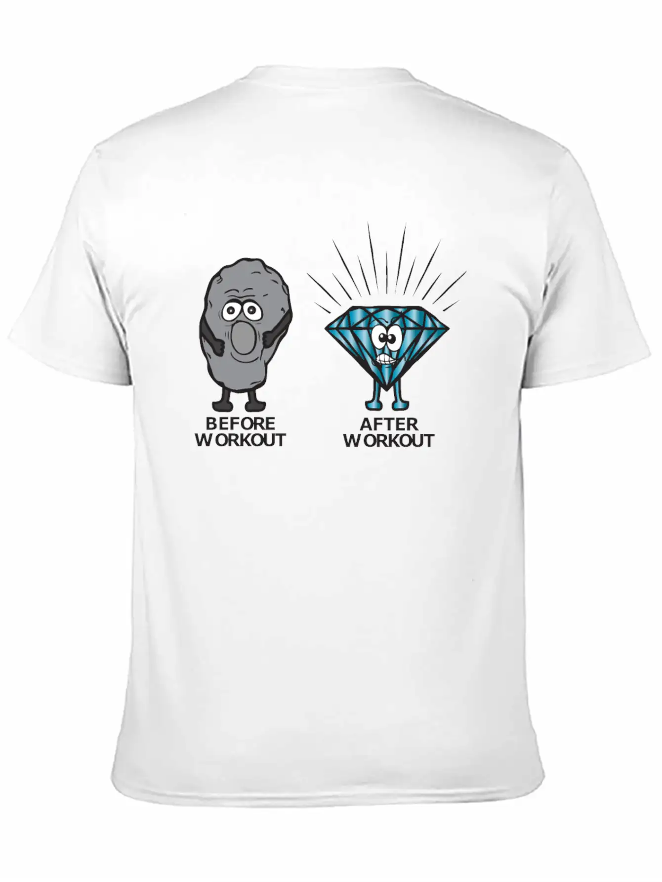 Stone Becomes Diamond Before Workout After Workout Essential Cotton Tee For Daily Outfits – Unisex Style