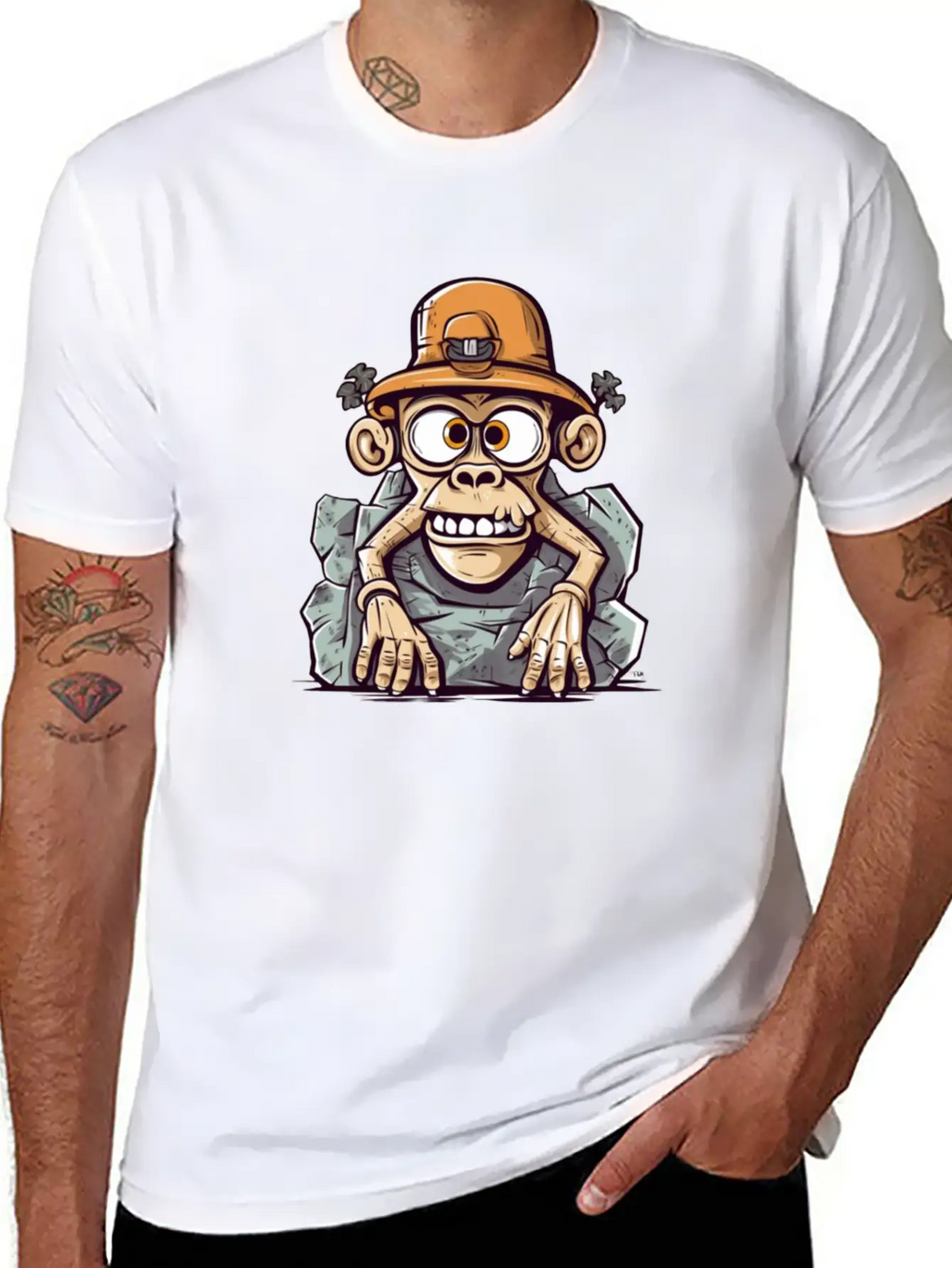 Stone Monkey Unisex Casual T-Shirt – Clean Design For Daily Comfort