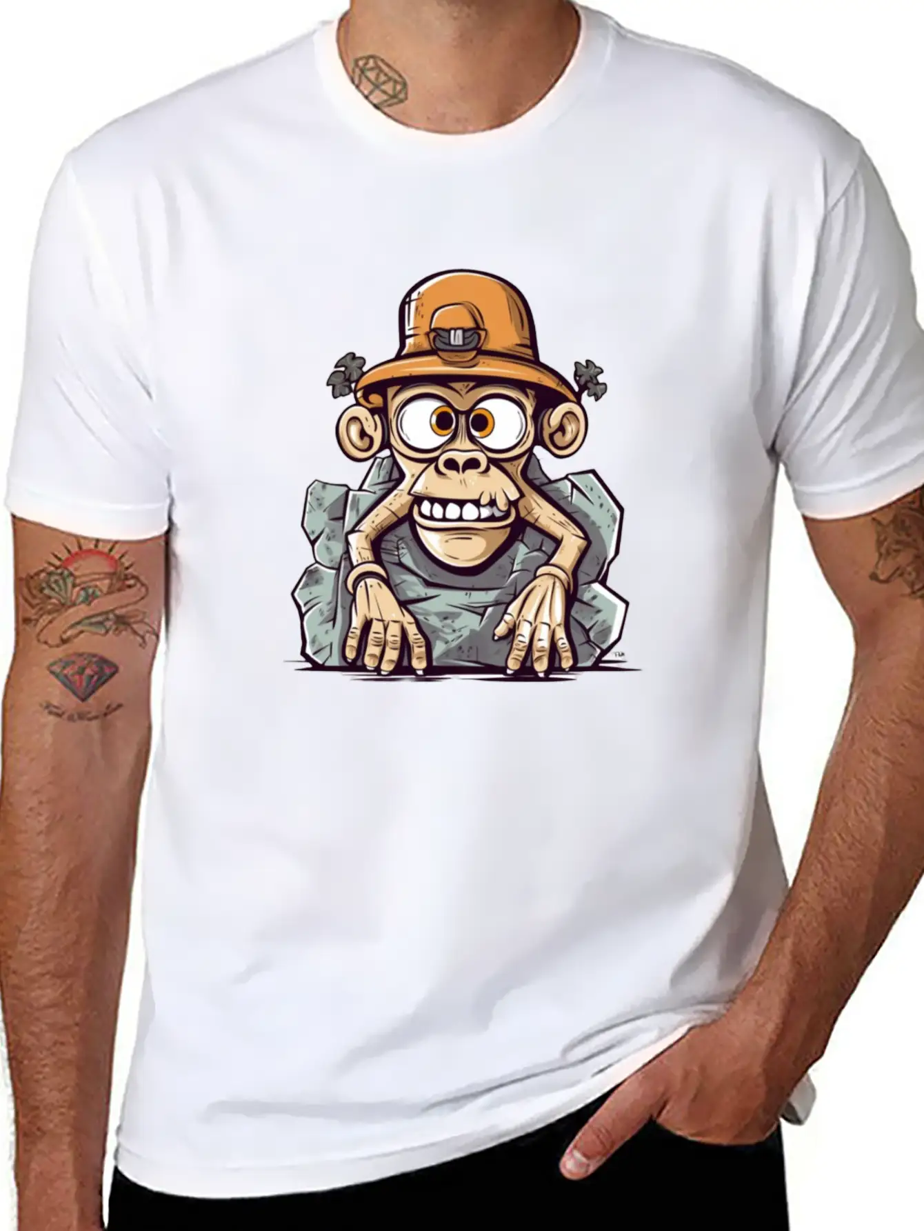 Stone Monkey Unisex Casual T-Shirt – Clean Design For Daily Comfort