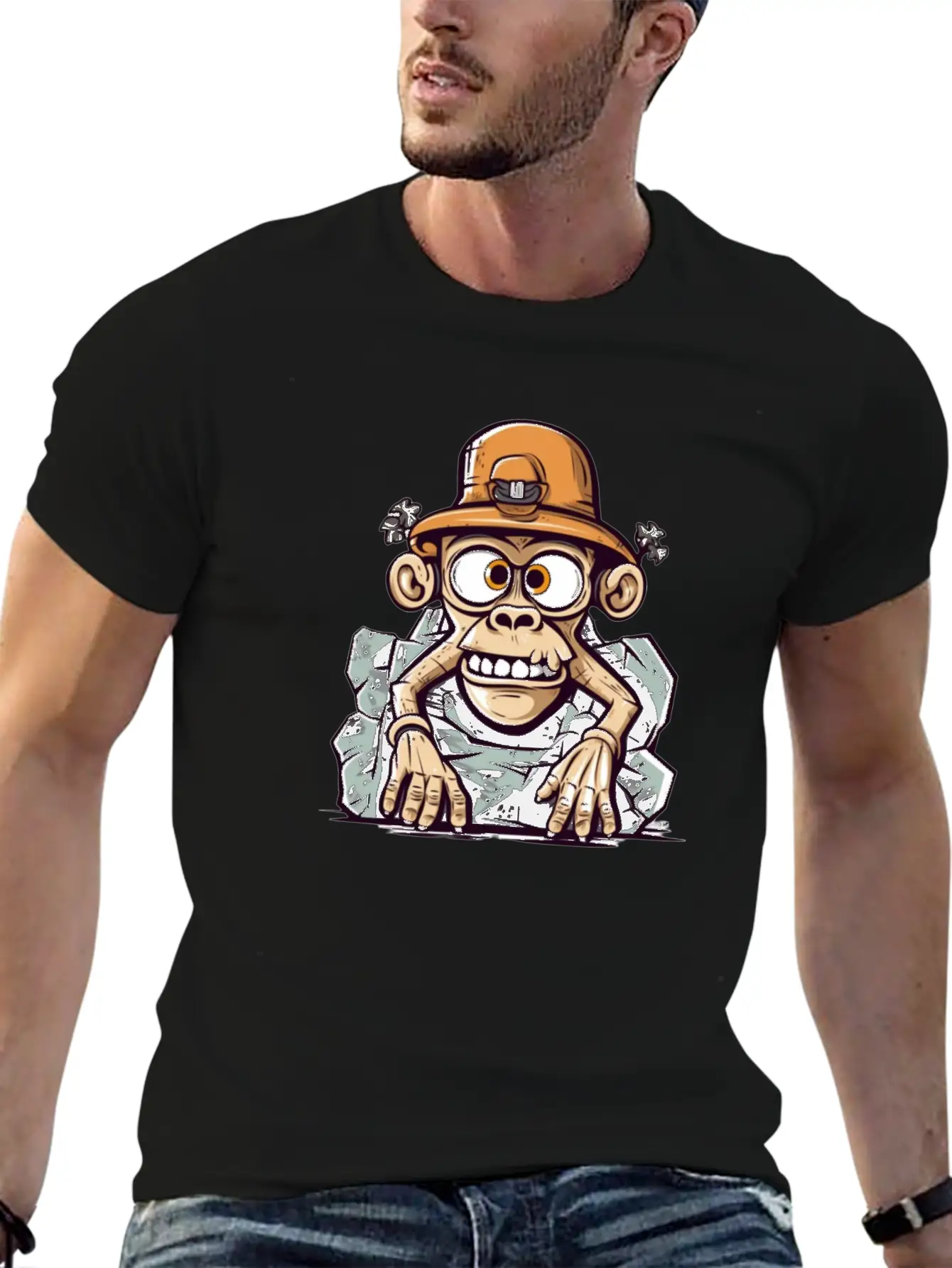 Stone Monkey Unisex Casual T-Shirt – Clean Design For Daily Comfort