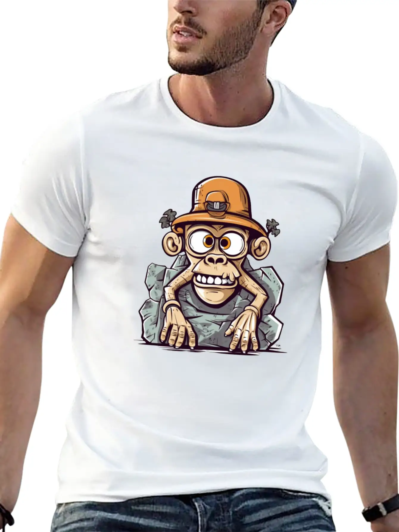 Stone Monkey Unisex Casual T-Shirt – Clean Design For Daily Comfort