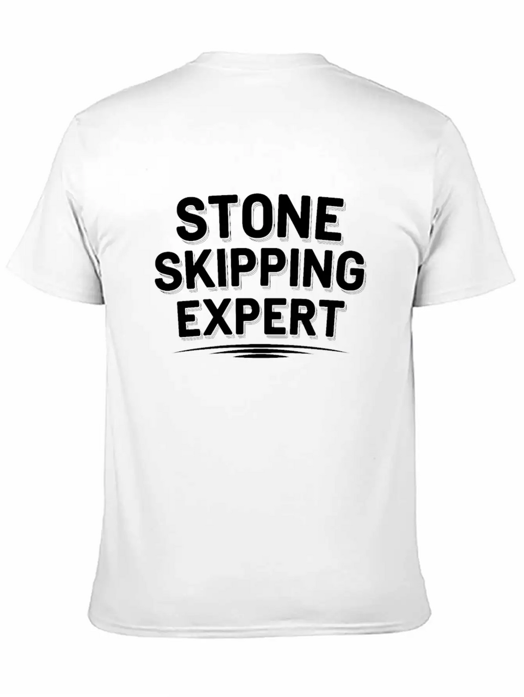 Stone Skipping Rock Skimming Outdoor Hobby Stone Casual Graphic T-Shirt – Simple And Comfortable Daily Wear