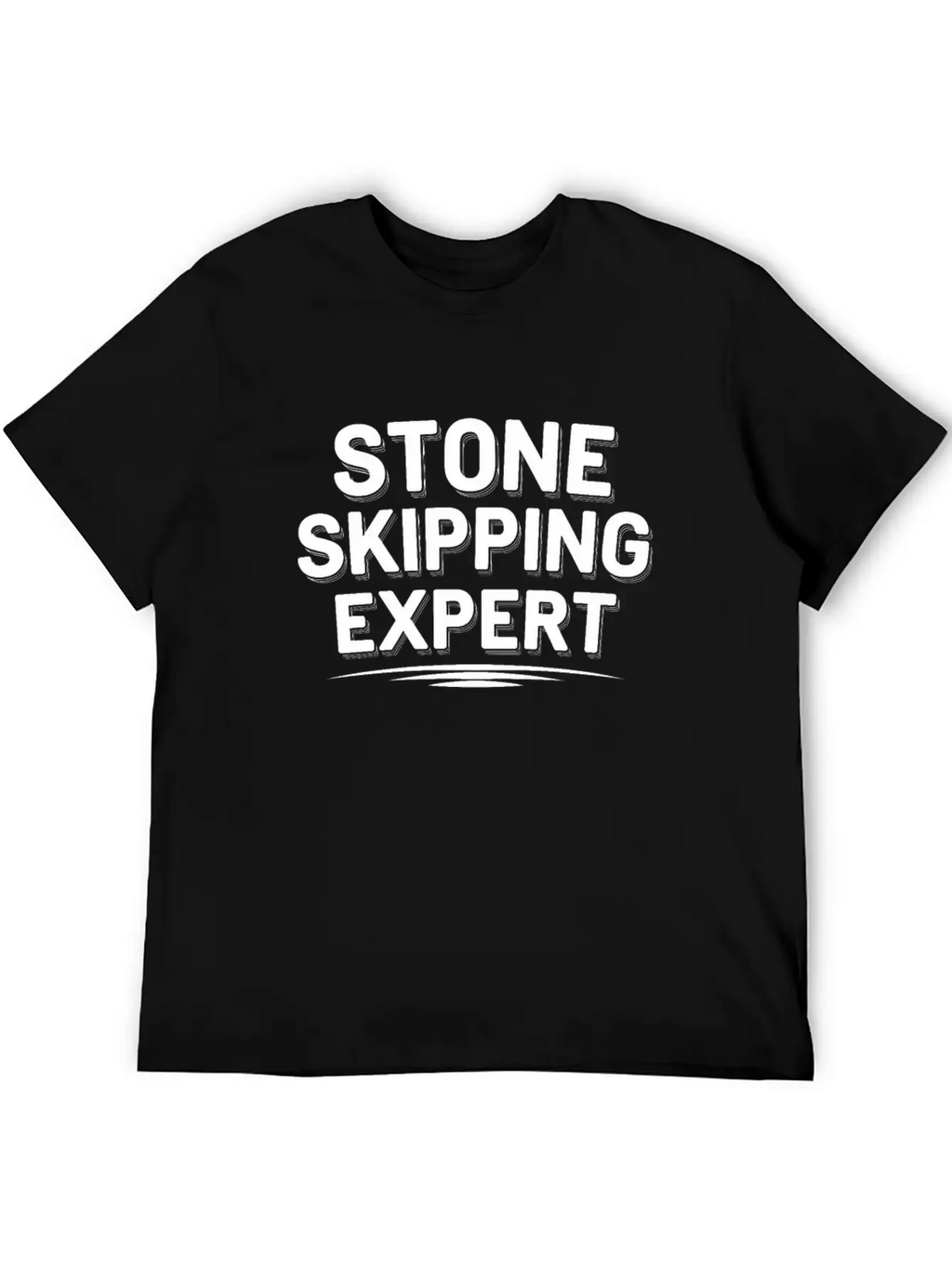 Stone Skipping Rock Skimming Outdoor Hobby Stone Casual Graphic T-Shirt – Simple And Comfortable Daily Wear