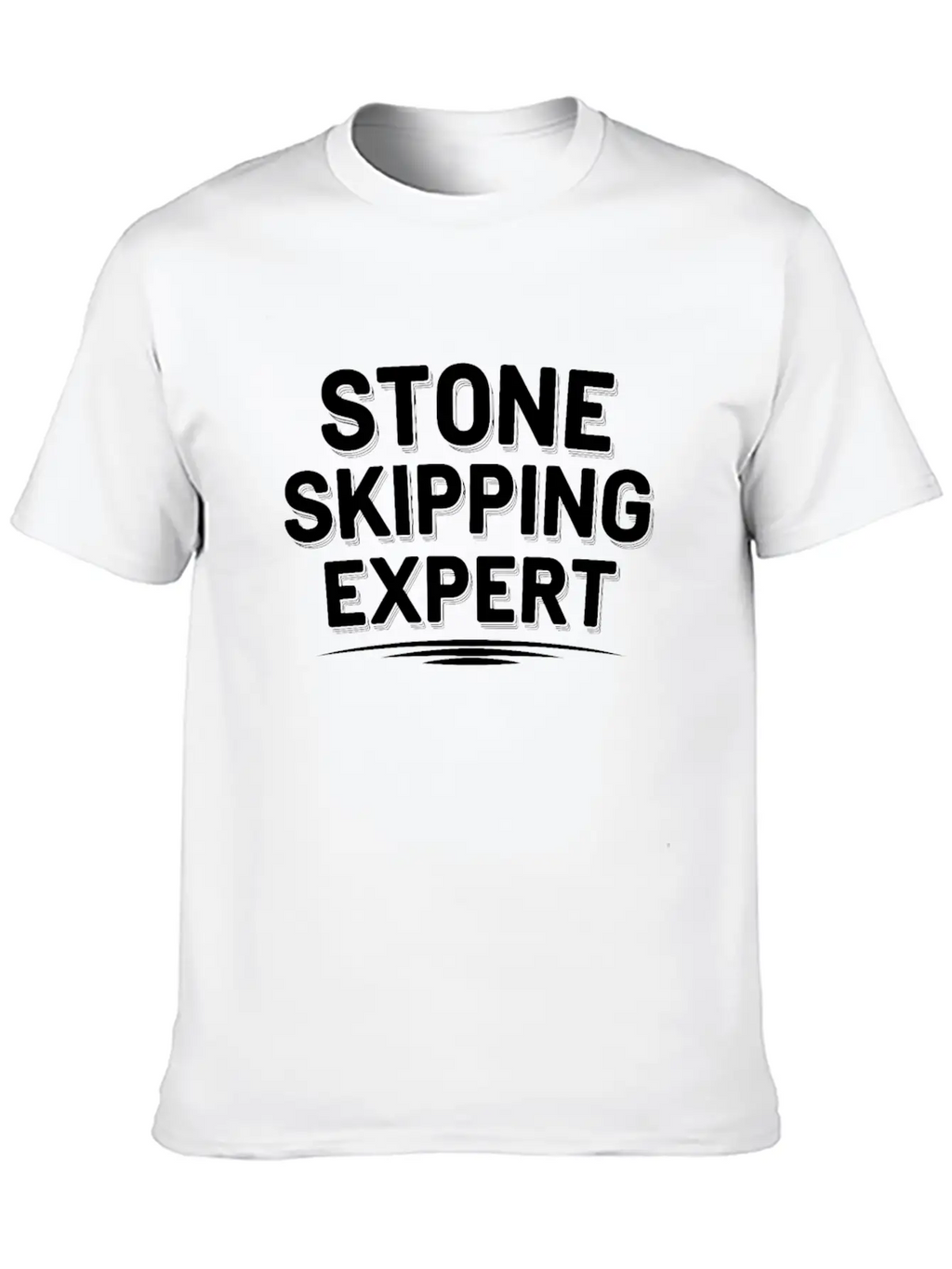 Stone Skipping Rock Skimming Outdoor Hobby Stone Casual Graphic T-Shirt – Simple And Comfortable Daily Wear