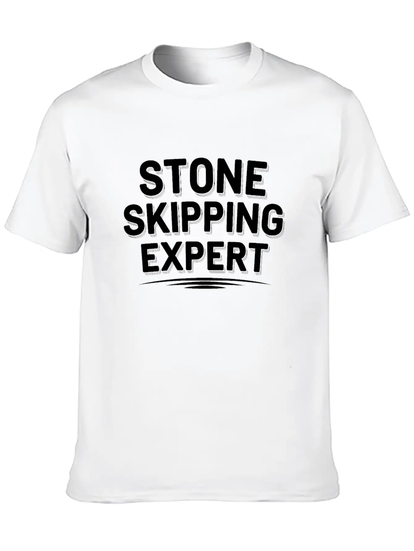 Stone Skipping Rock Skimming Outdoor Hobby Stone Casual Graphic T-Shirt – Simple And Comfortable Daily Wear
