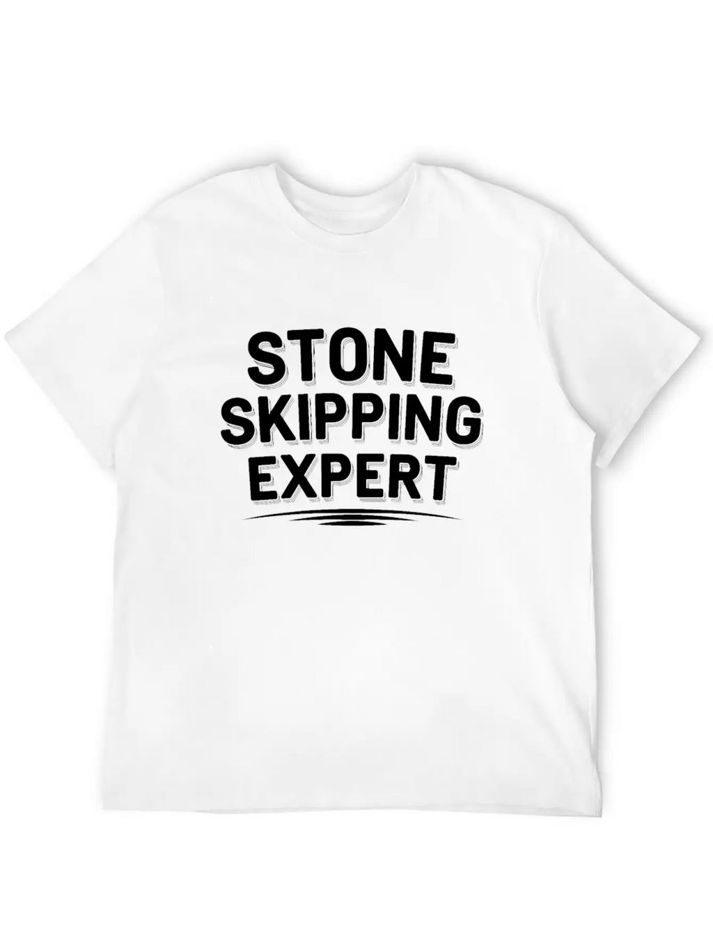 Stone Skipping Rock Skimming Outdoor Hobby Stone Casual Graphic T-Shirt – Simple And Comfortable Daily Wear