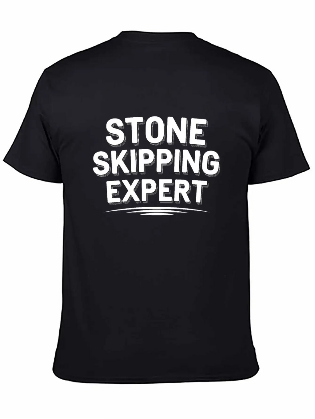 Stone Skipping Rock Skimming Outdoor Hobby Stone Casual Graphic T-Shirt – Simple And Comfortable Daily Wear