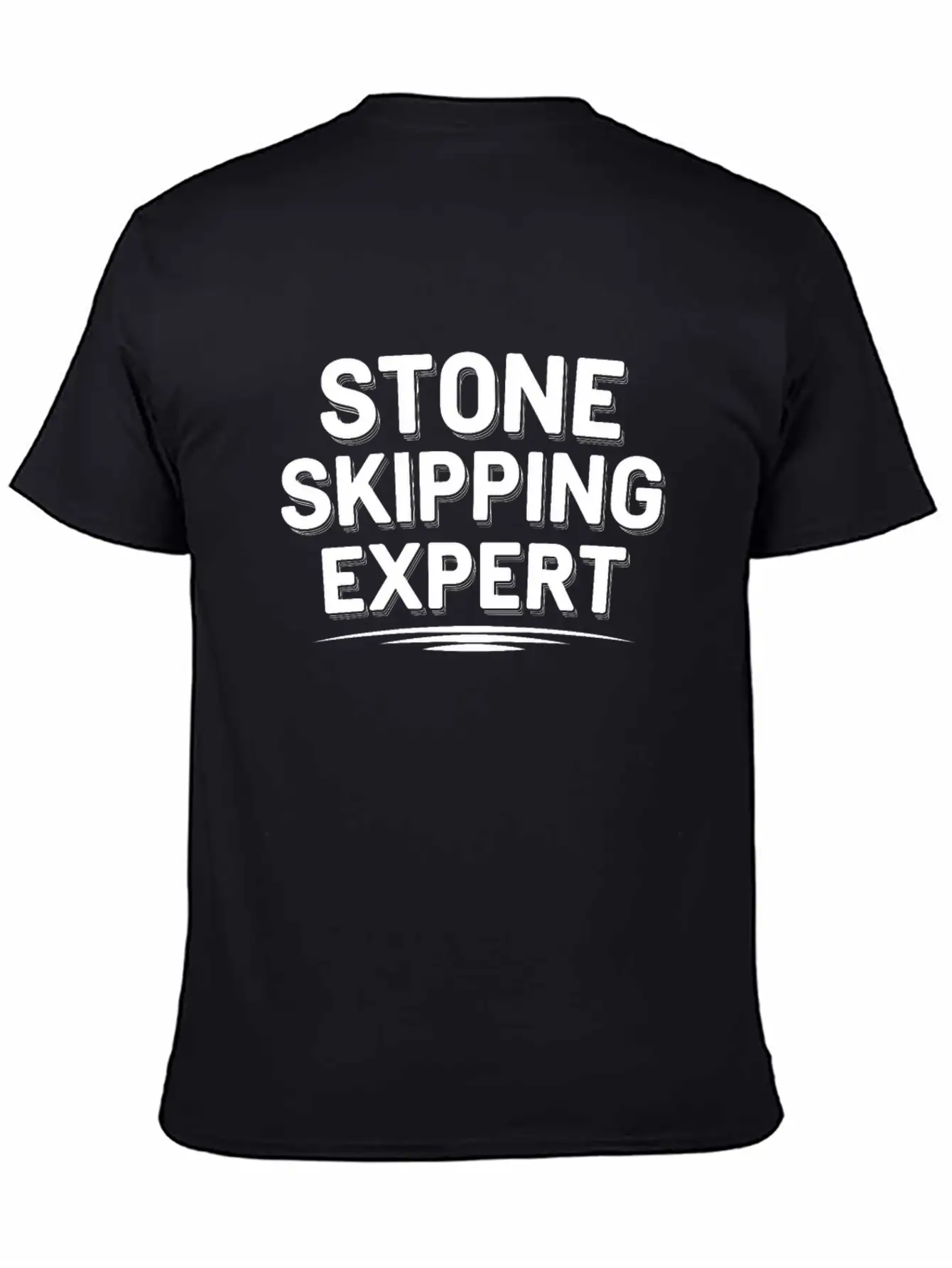 Stone Skipping Rock Skimming Outdoor Hobby Stone Casual Graphic T-Shirt – Simple And Comfortable Daily Wear