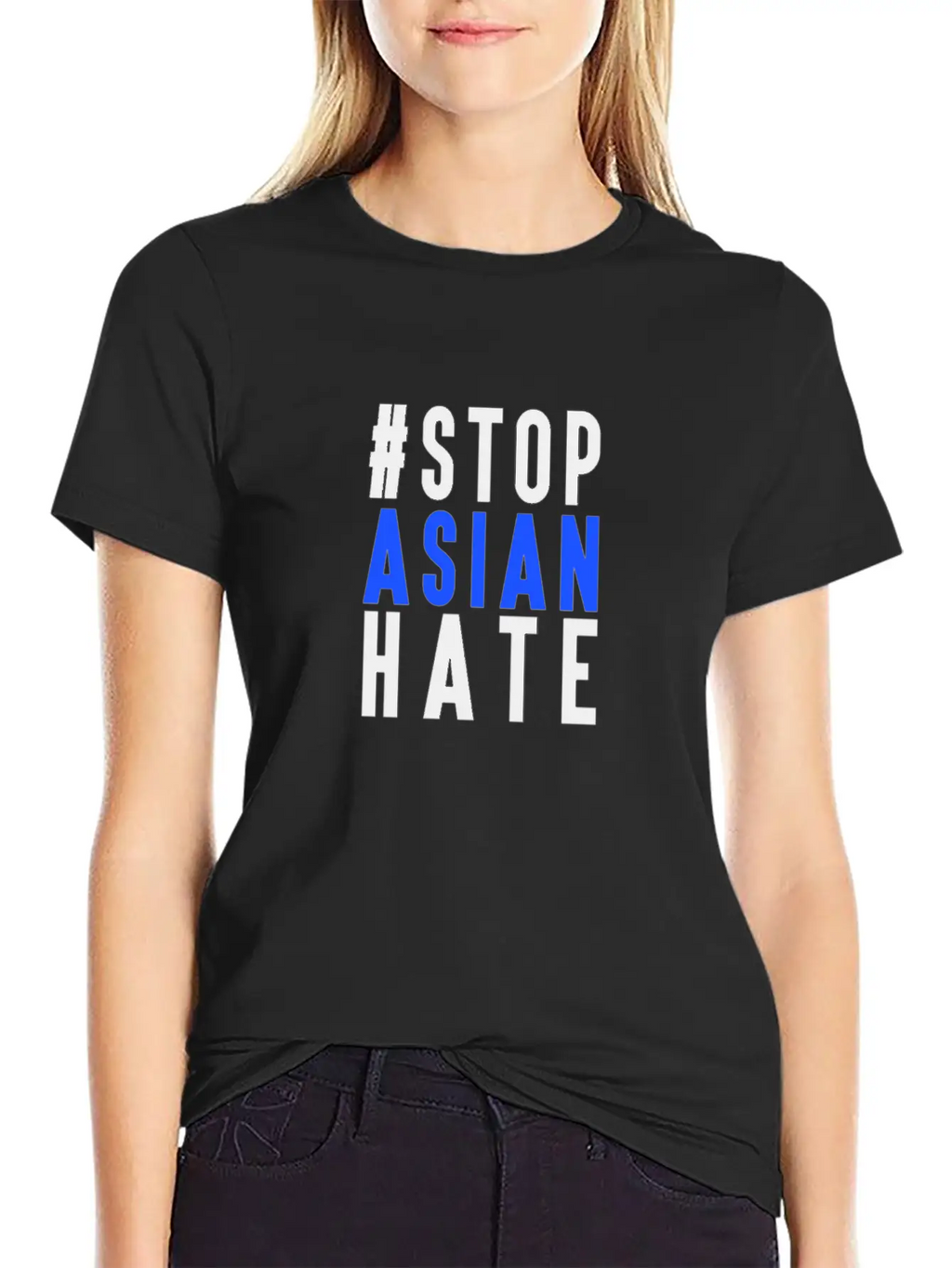 Stop Asian Hate Casual Graphic T-Shirt – Simple And Comfortable Daily Wear
