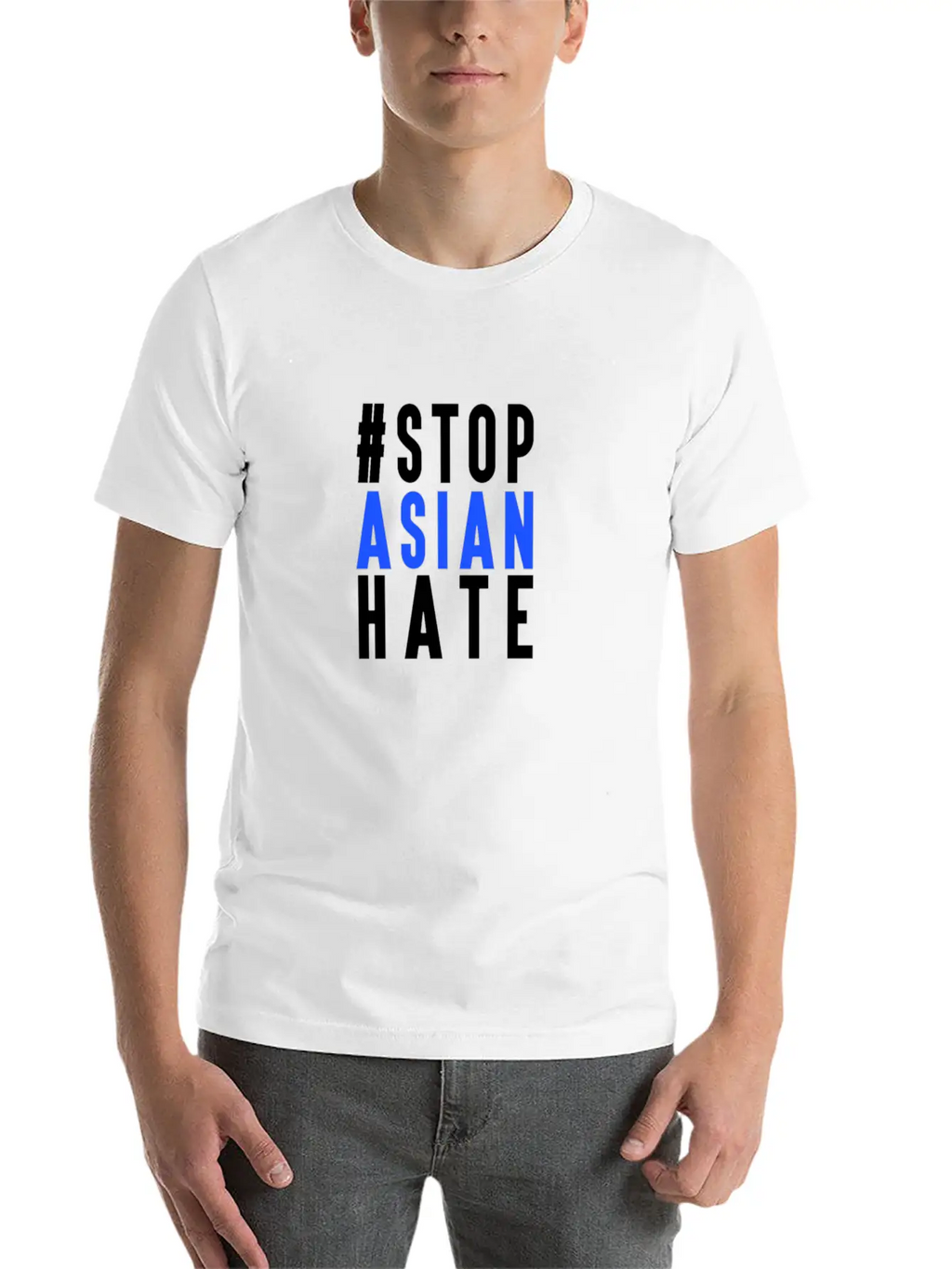 Stop Asian Hate Casual Graphic T-Shirt – Simple And Comfortable Daily Wear