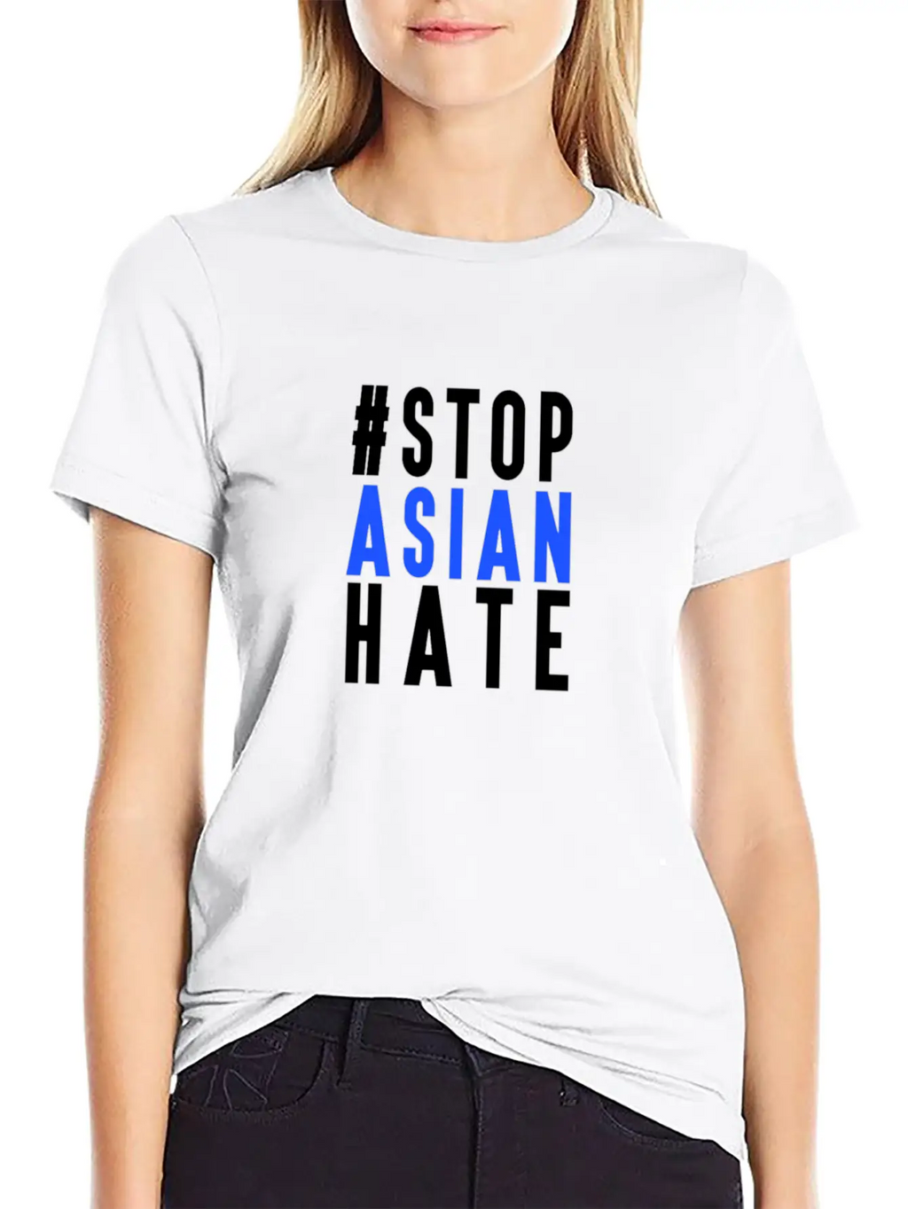 Stop Asian Hate Casual Graphic T-Shirt – Simple And Comfortable Daily Wear