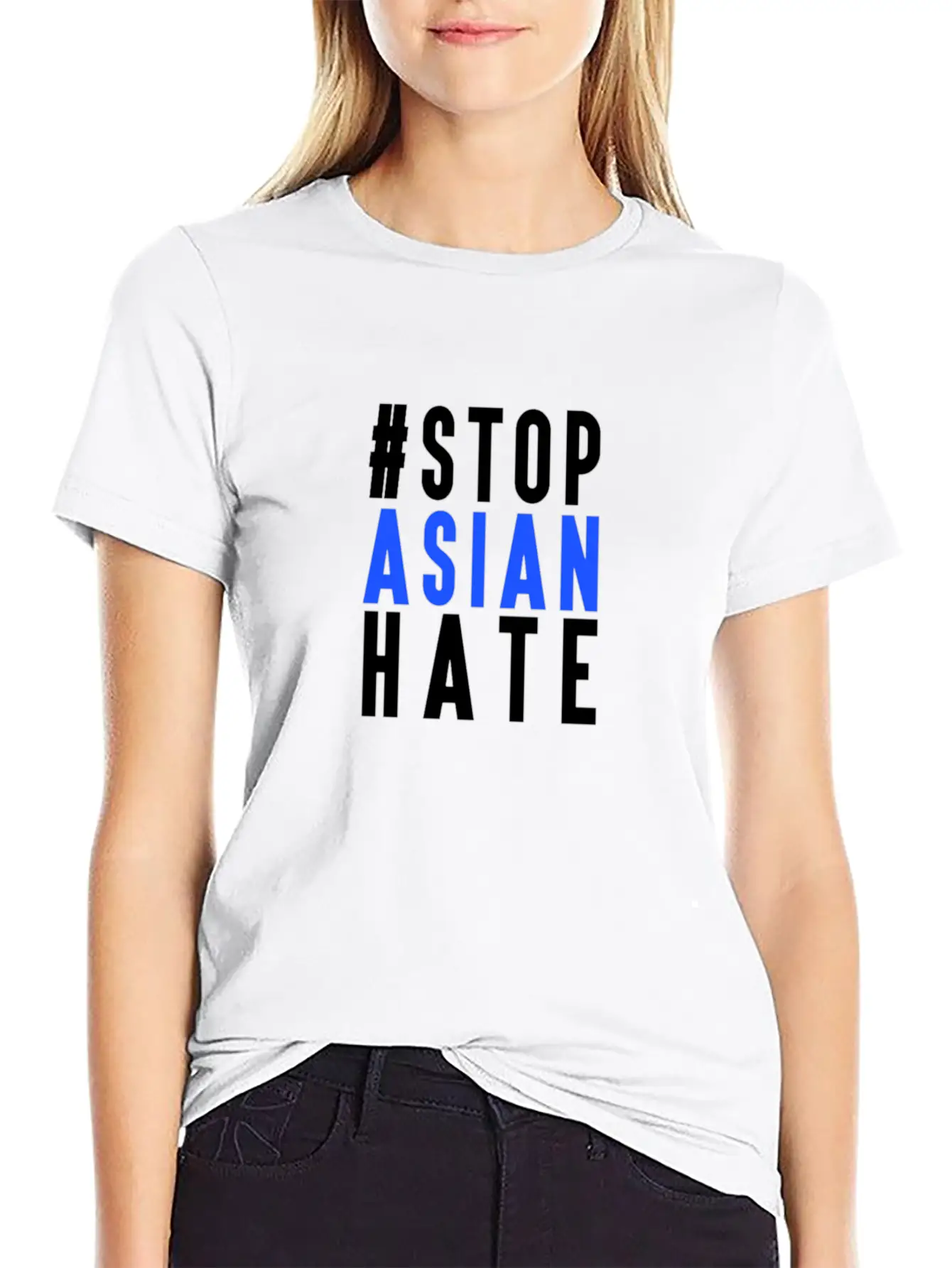 Stop Asian Hate Casual Graphic T-Shirt – Simple And Comfortable Daily Wear