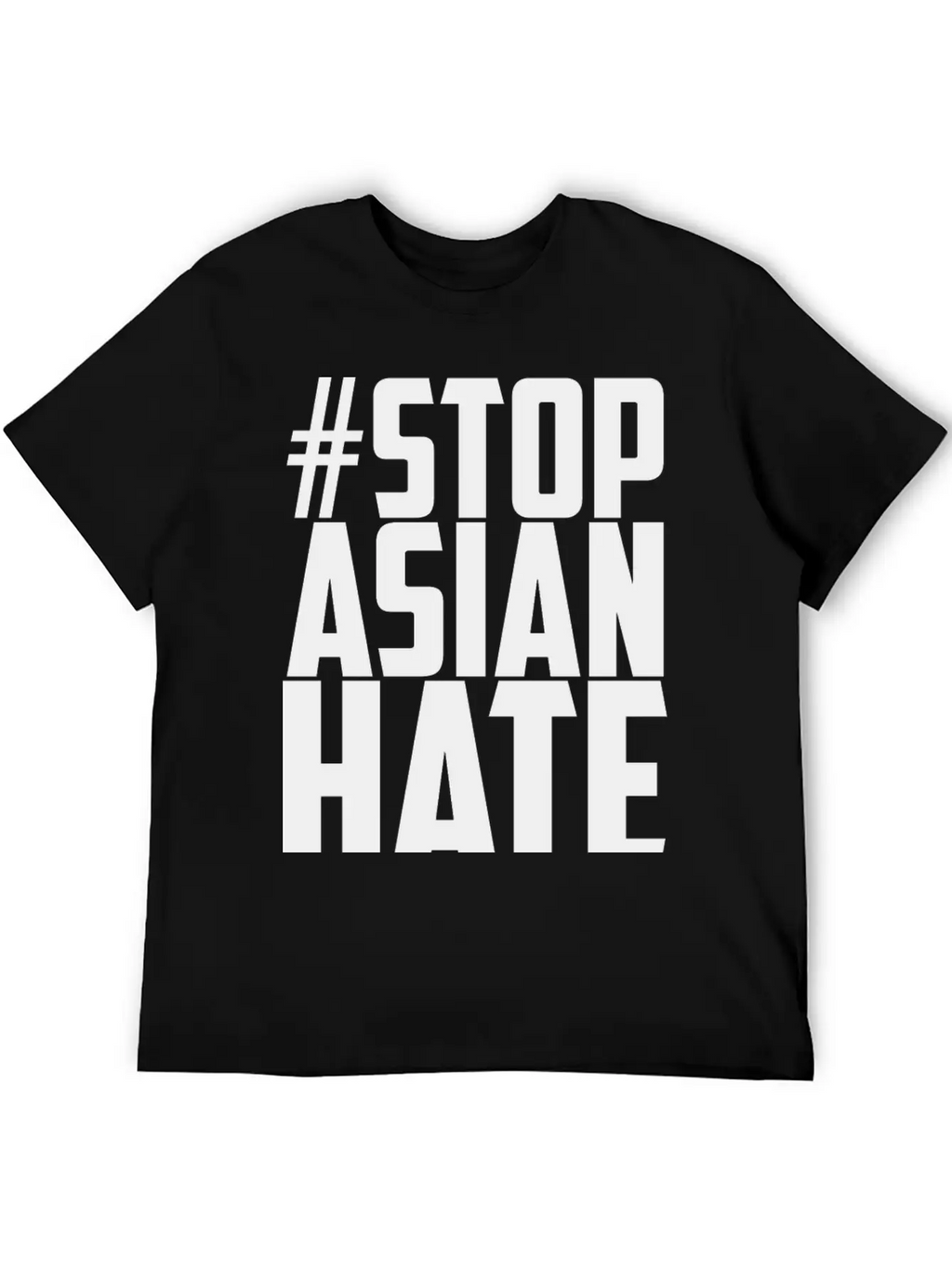 STOP ASIAN HATE Unisex Casual T-Shirt – Clean Design For Daily Comfort