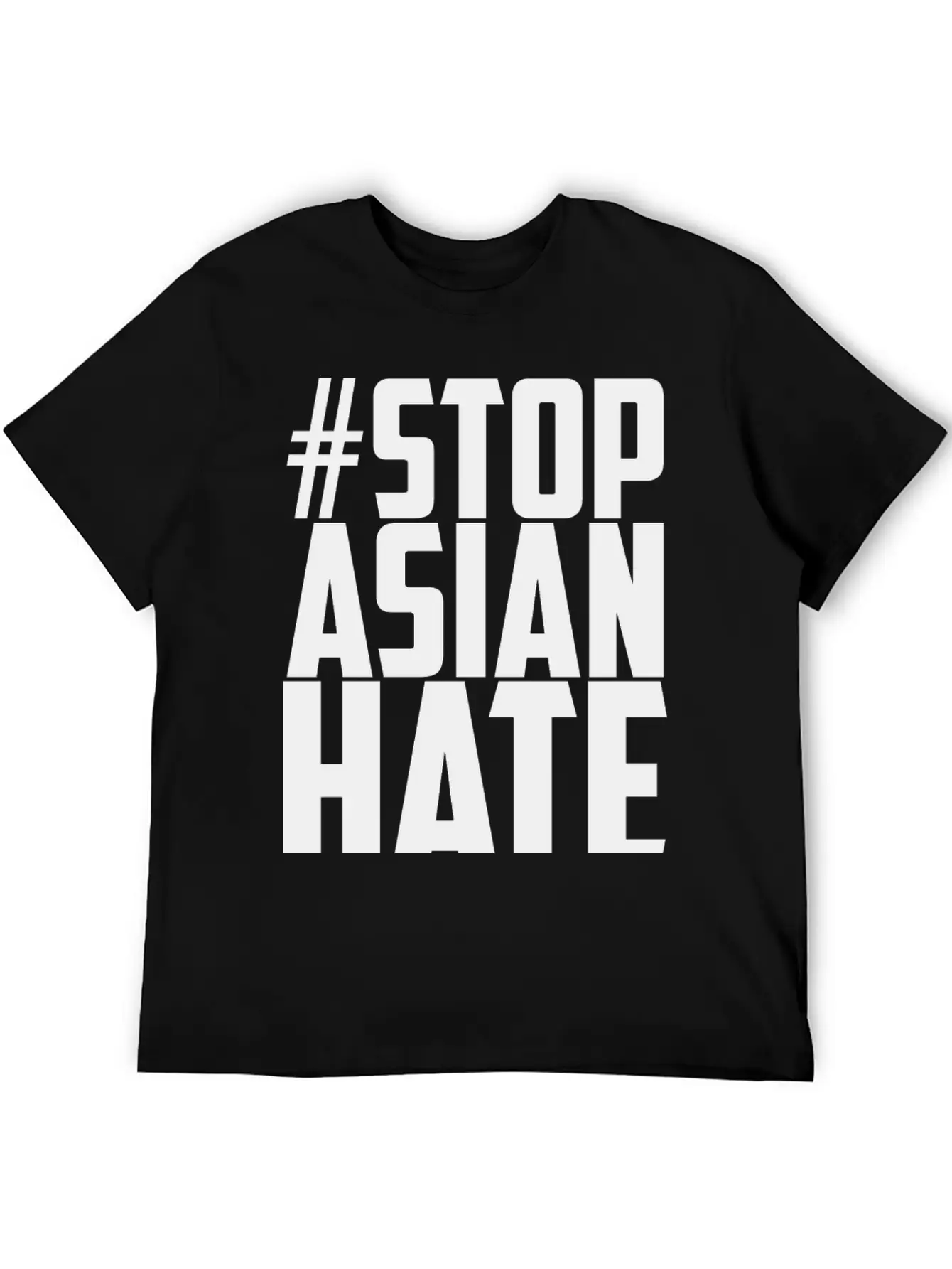 STOP ASIAN HATE Unisex Casual T-Shirt – Clean Design For Daily Comfort
