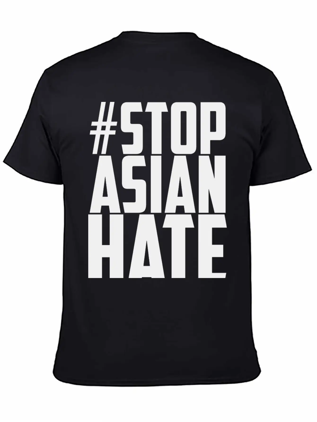 STOP ASIAN HATE Unisex Casual T-Shirt – Clean Design For Daily Comfort