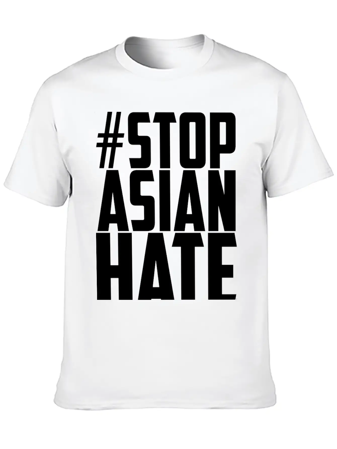 STOP ASIAN HATE Unisex Casual T-Shirt – Clean Design For Daily Comfort