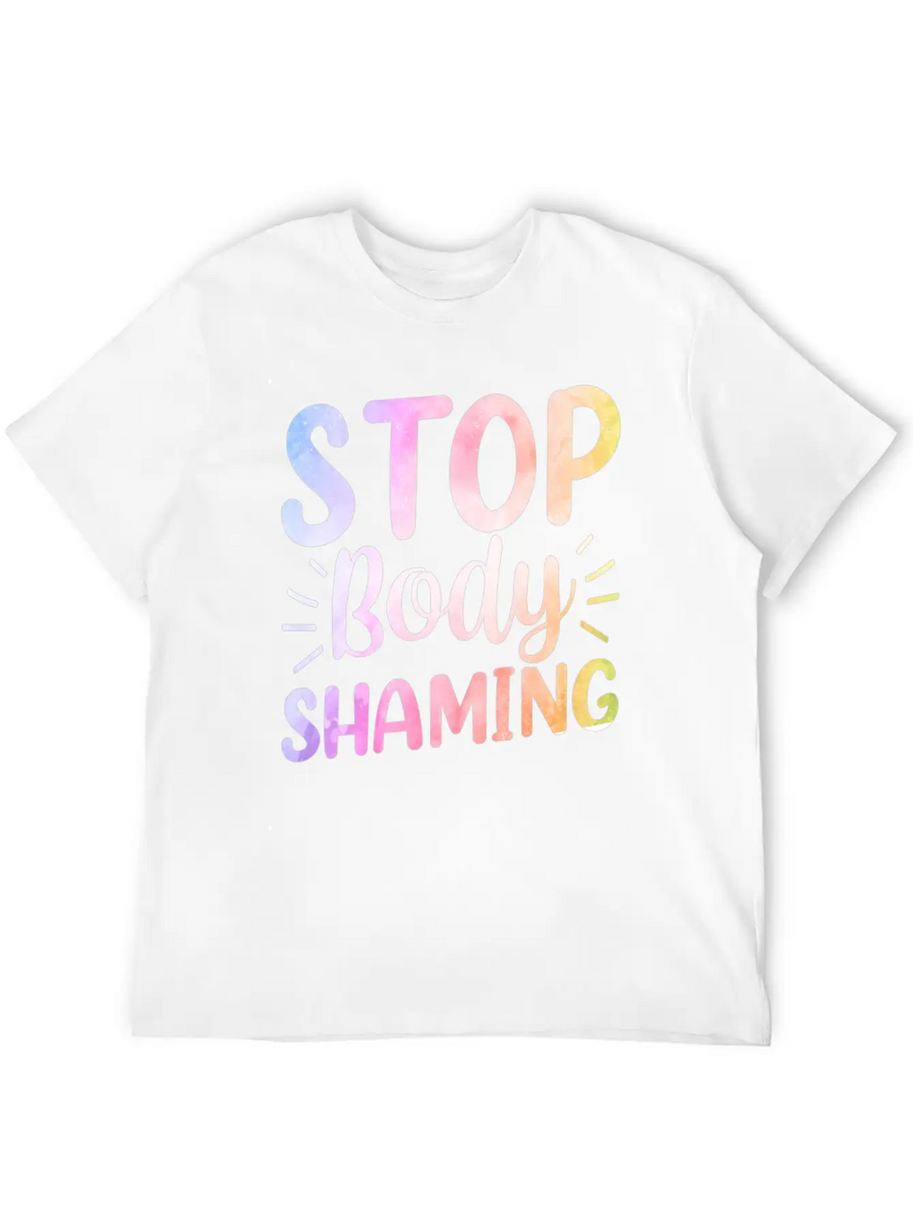 Stop Body Shaming End Appearance Mocking Stylish Everyday T-Shirt – Unisex Basic Cotton Tee
