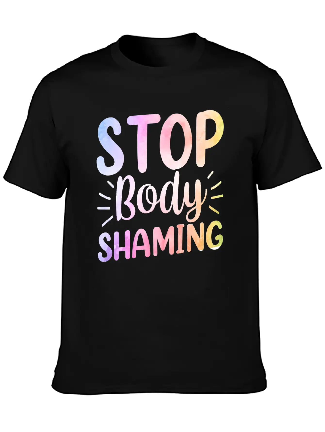Stop Body Shaming End Appearance Mocking Stylish Everyday T-Shirt – Unisex Basic Cotton Tee