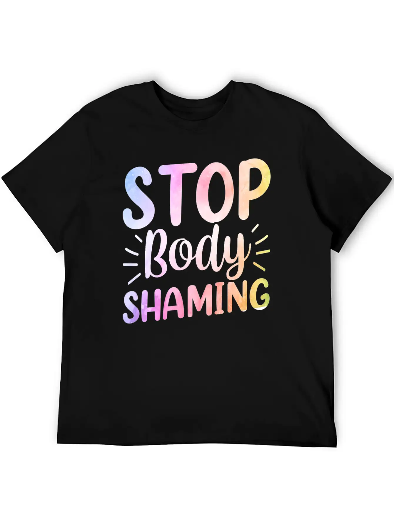 Stop Body Shaming End Appearance Mocking Stylish Everyday T-Shirt – Unisex Basic Cotton Tee