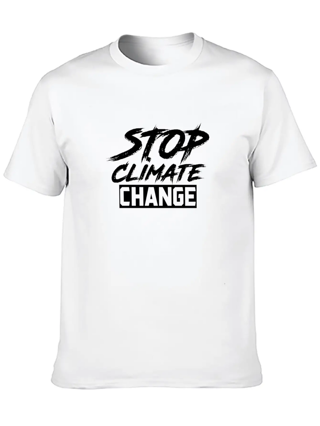 Stop Climate Change Unisex Casual T-Shirt – Clean Design For Daily Comfort