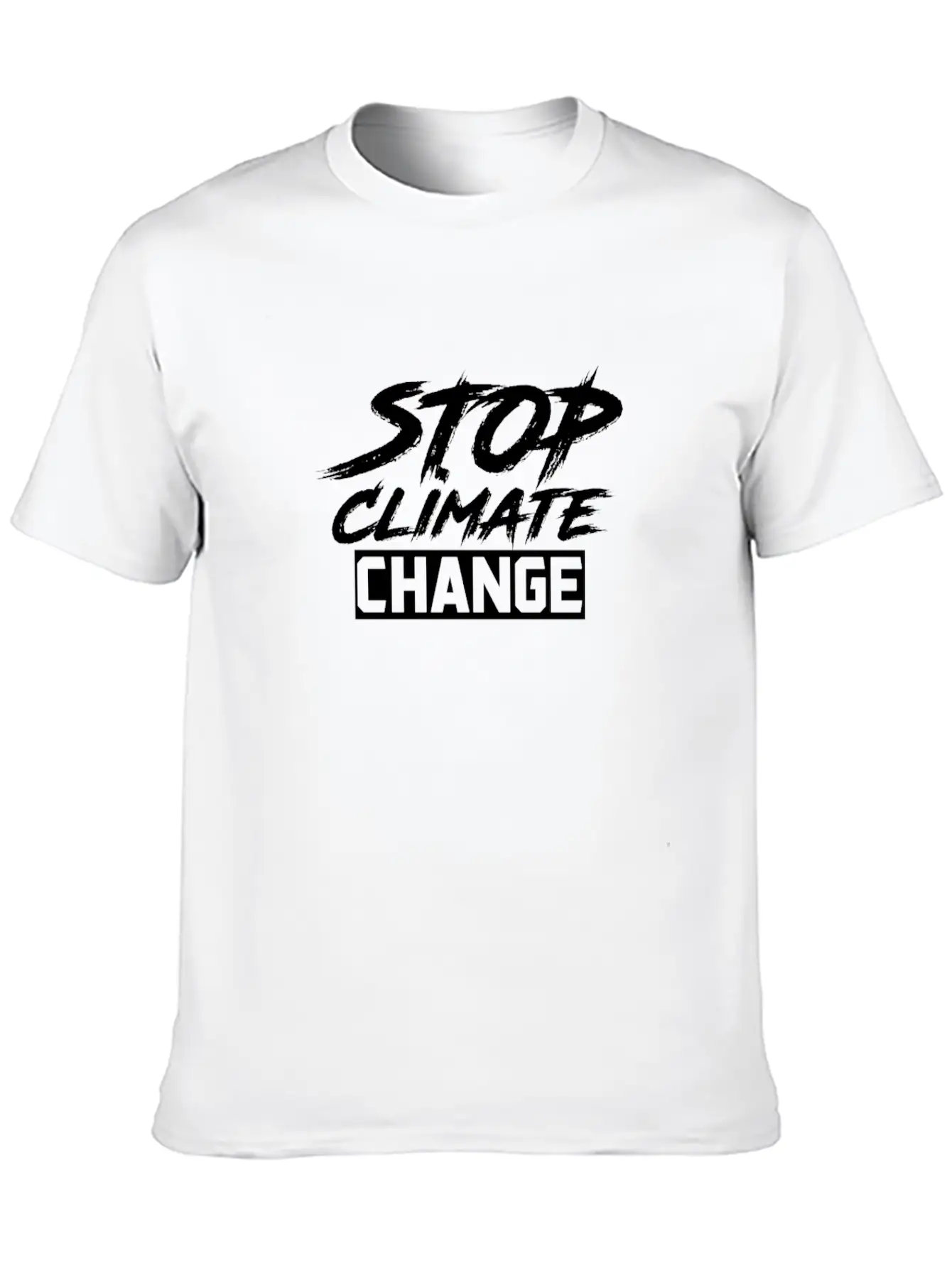 Stop Climate Change Unisex Casual T-Shirt – Clean Design For Daily Comfort