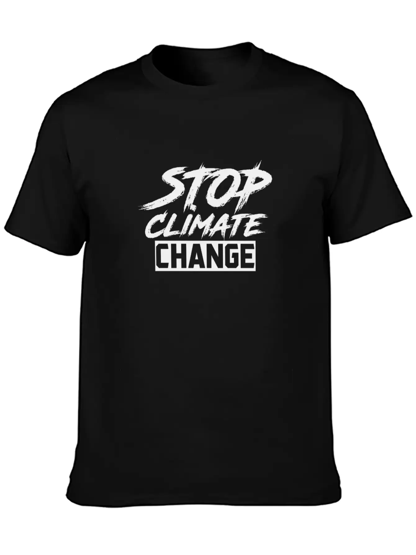 Stop Climate Change Unisex Casual T-Shirt – Clean Design For Daily Comfort