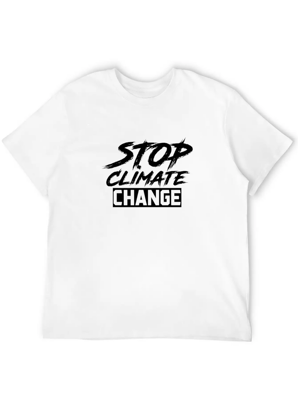 Stop Climate Change Unisex Casual T-Shirt – Clean Design For Daily Comfort