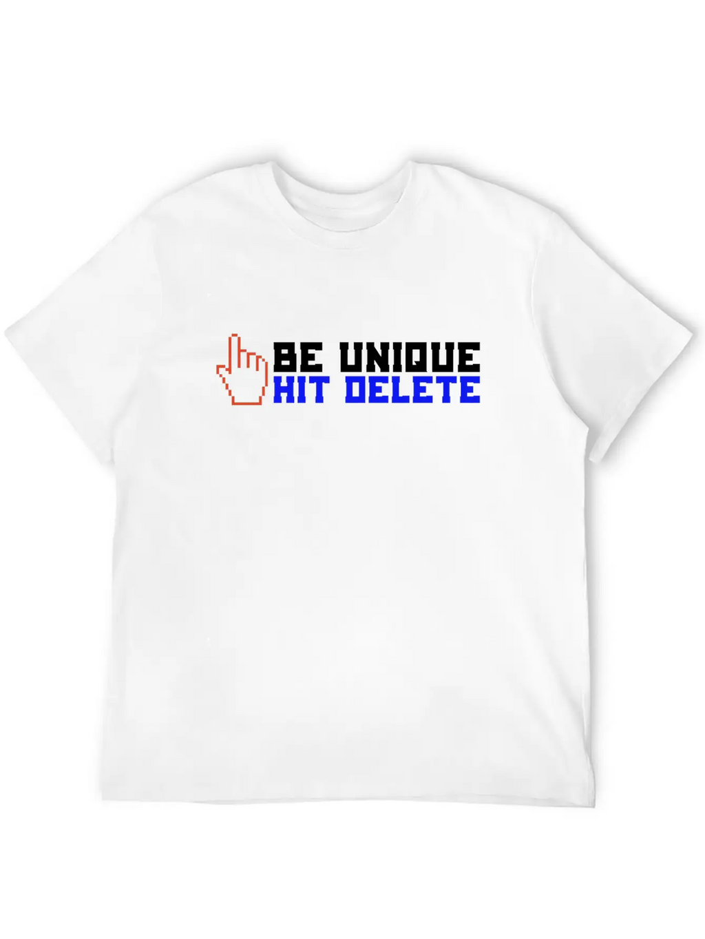 Stop Cyberbullies Be Unique Hit Delete Anti Classic Fit Graphic Tee For Daily Comfort – Unisex Cotton Shirt