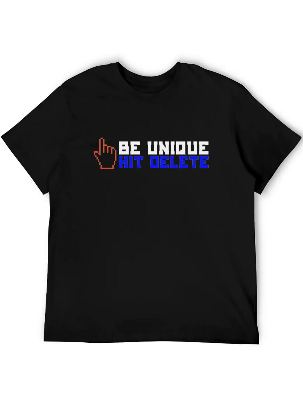 Stop Cyberbullies Be Unique Hit Delete Anti Classic Fit Graphic Tee For Daily Comfort – Unisex Cotton Shirt