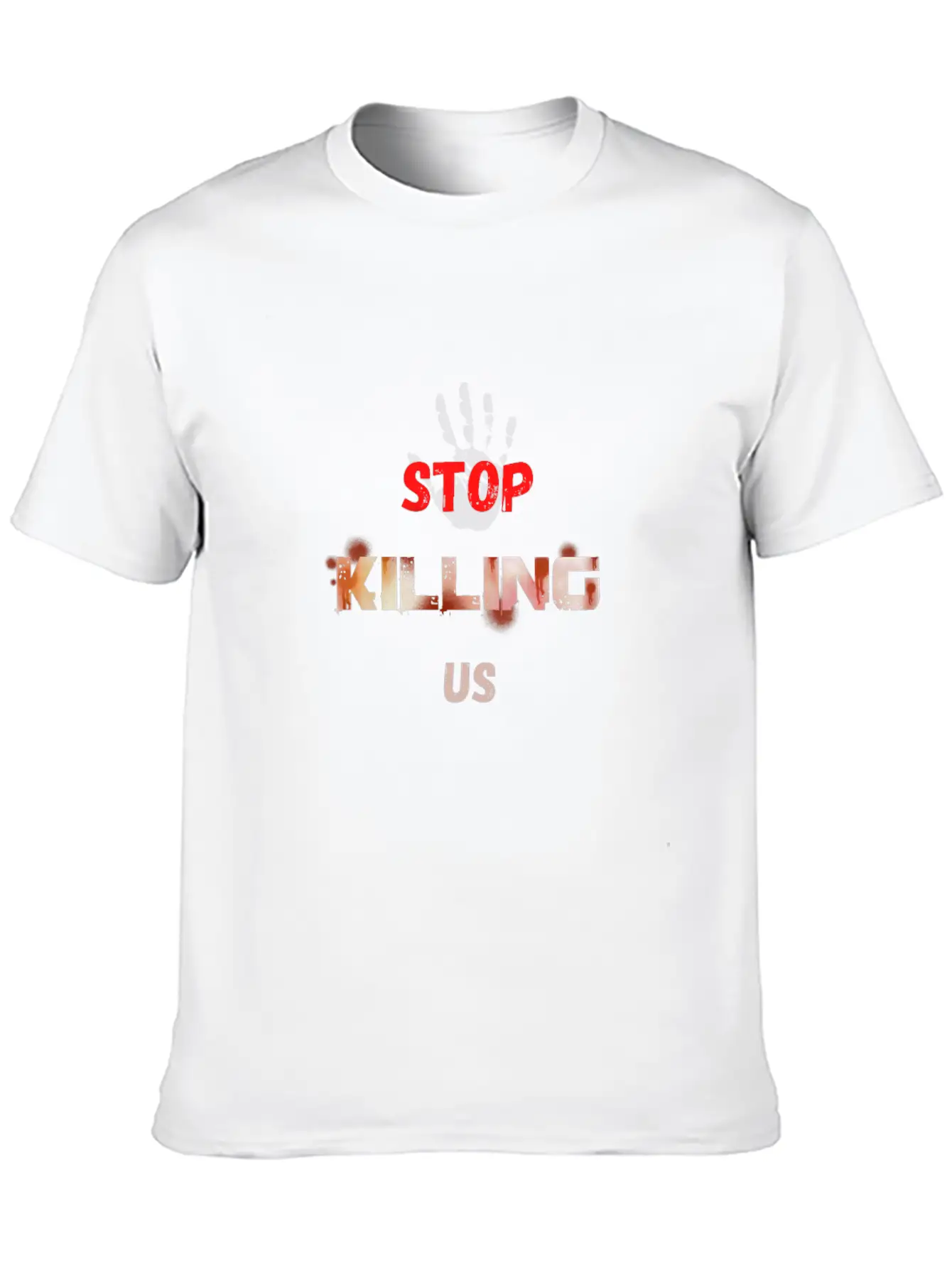 Stop Killing Us Stylish Everyday T-Shirt – Unisex Basic Cotton Tee
