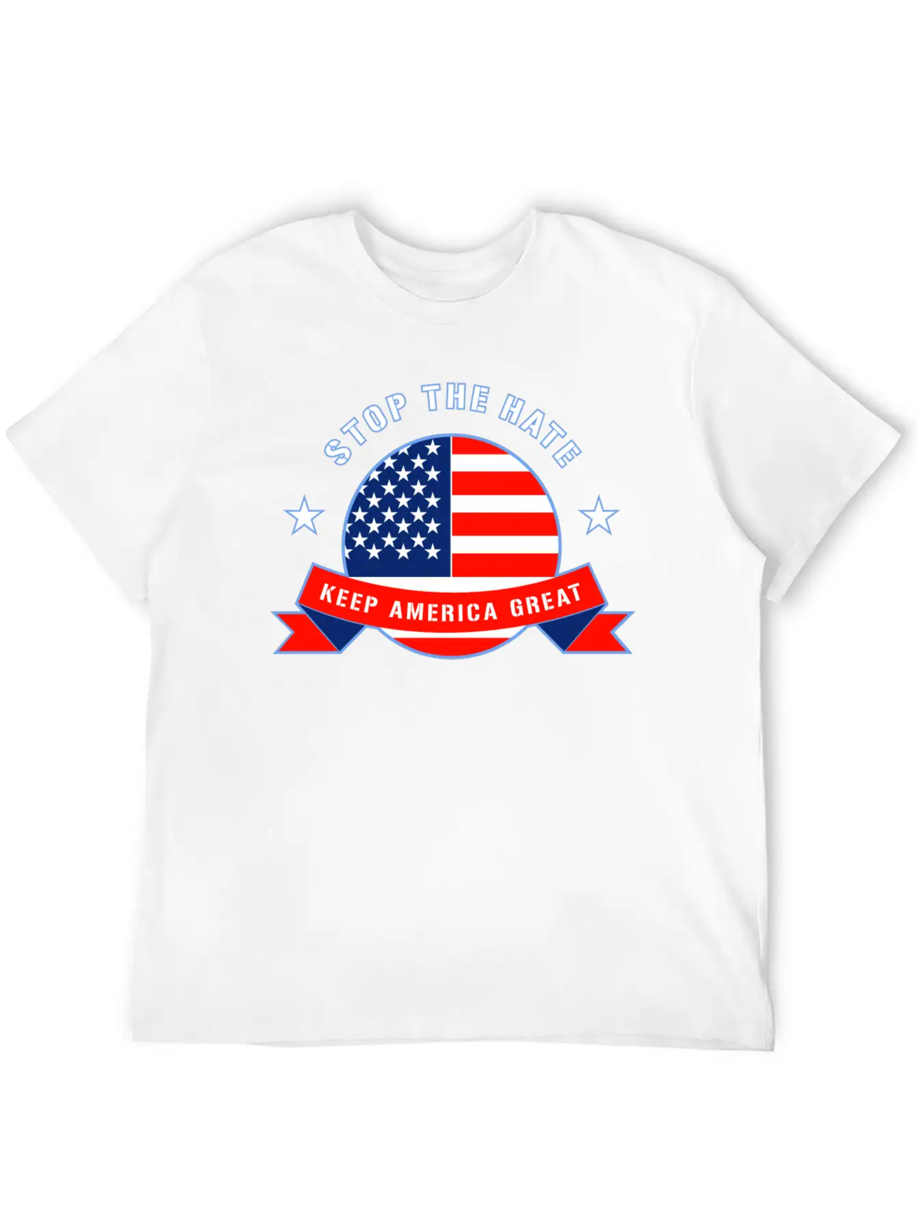 Stop The Hate Unisex Short Sleeve Soft Cotton T-Shirt – Casual Everyday Wear