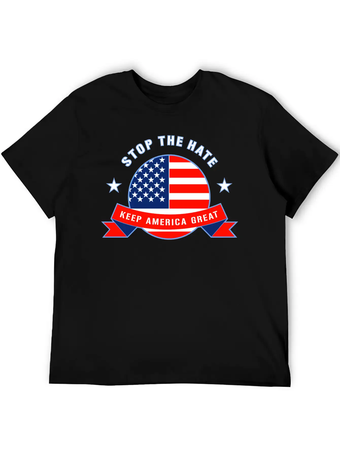 Stop The Hate Unisex Short Sleeve Soft Cotton T-Shirt – Casual Everyday Wear
