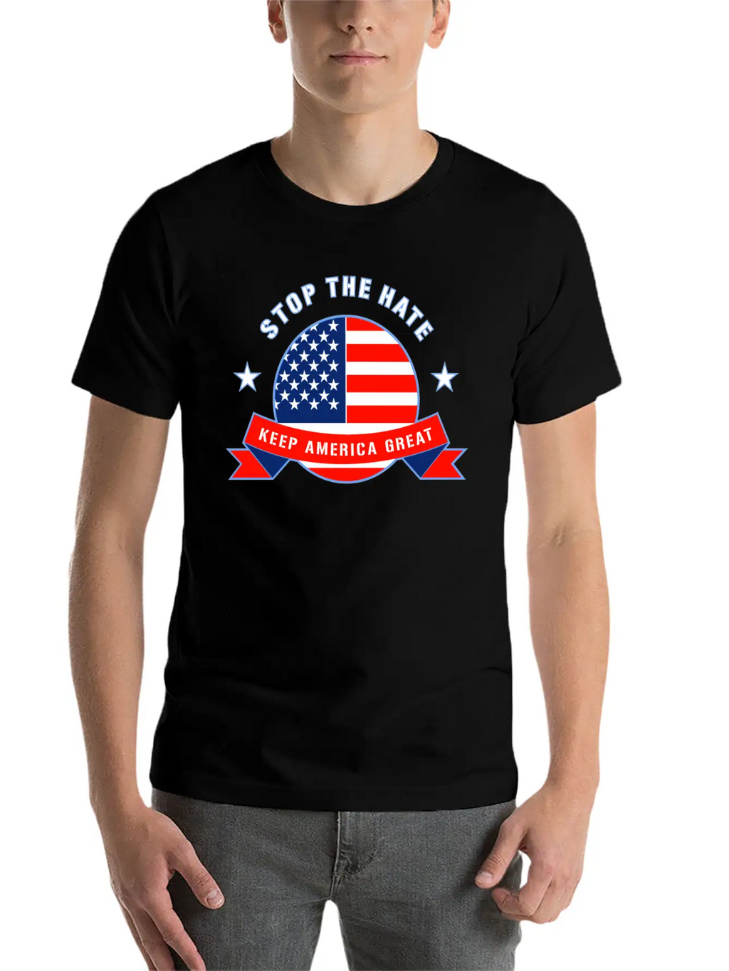 Stop The Hate Unisex Short Sleeve Soft Cotton T-Shirt – Casual Everyday Wear
