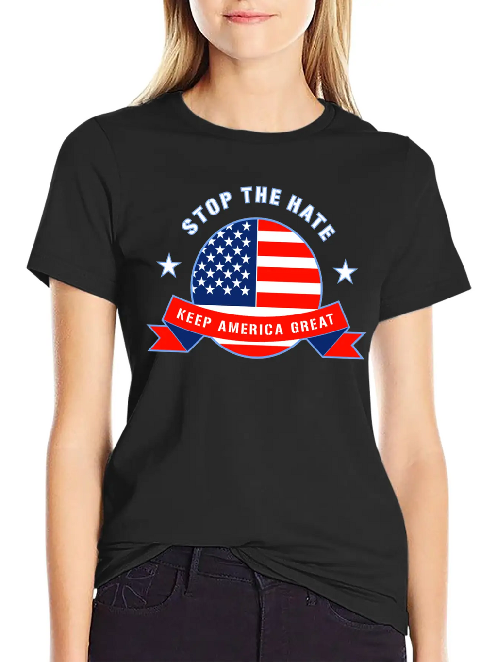 Stop The Hate Unisex Short Sleeve Soft Cotton T-Shirt – Casual Everyday Wear