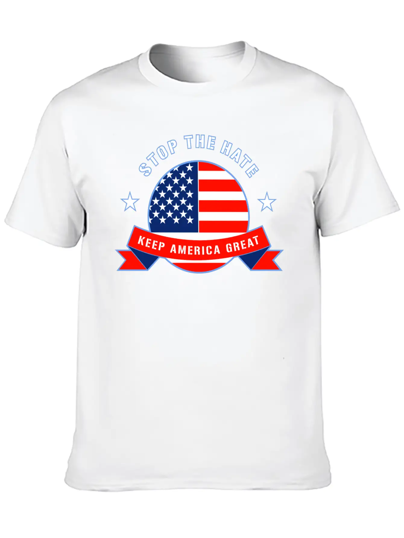 Stop The Hate Unisex Short Sleeve Soft Cotton T-Shirt – Casual Everyday Wear