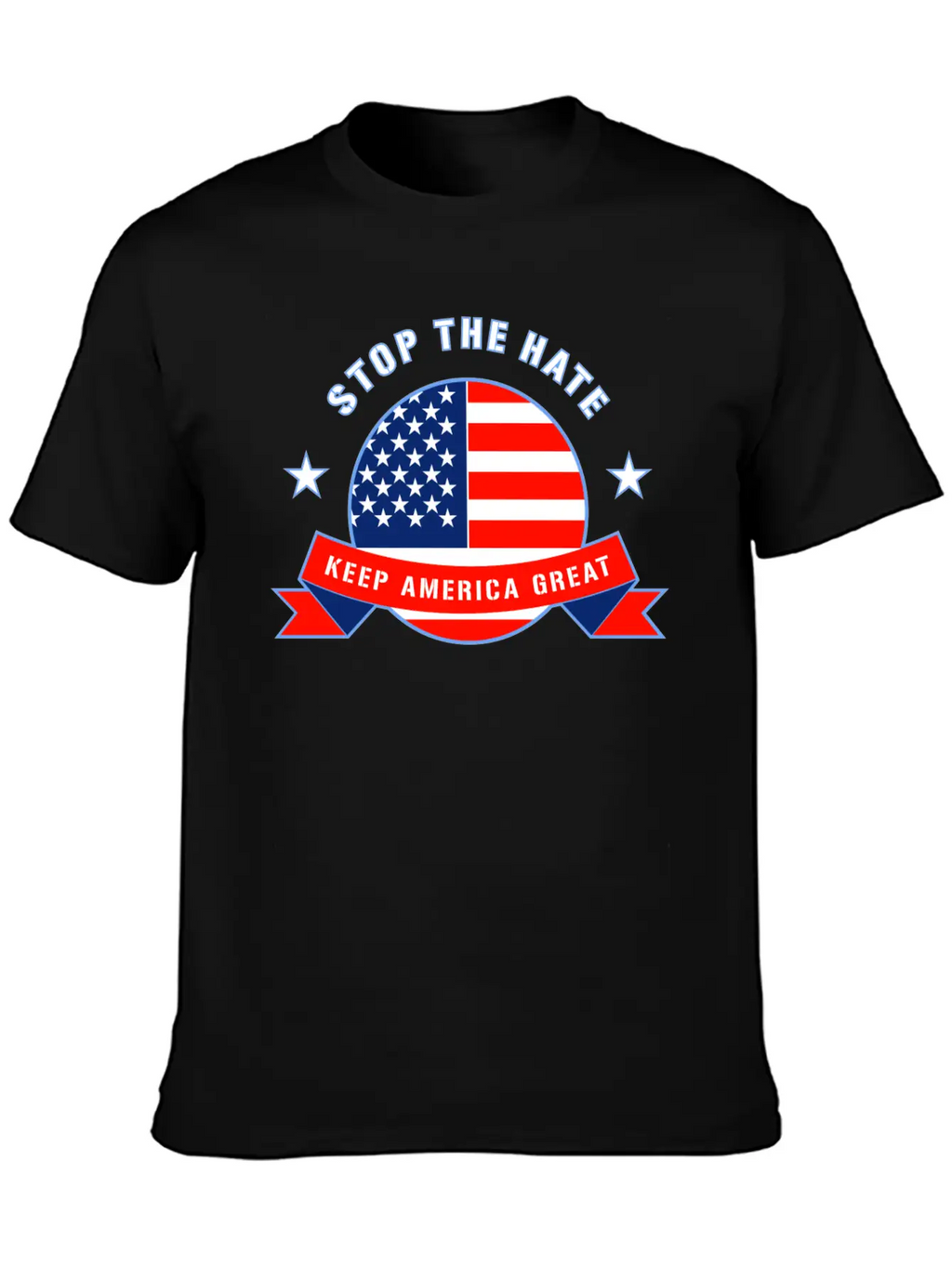 Stop The Hate Unisex Short Sleeve Soft Cotton T-Shirt – Casual Everyday Wear