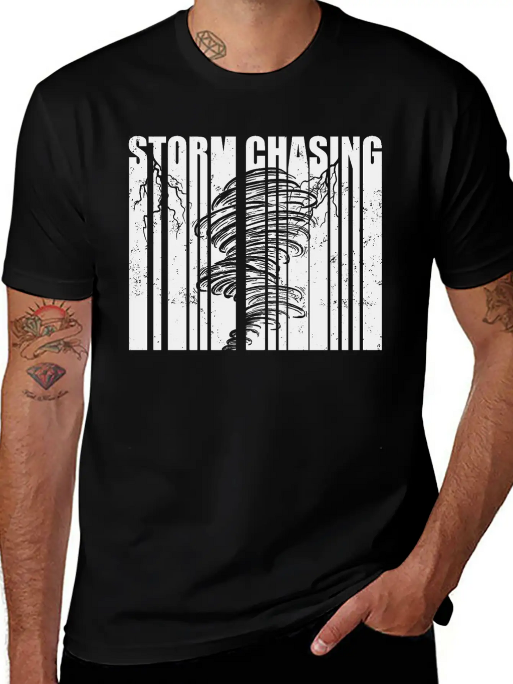 Storm Chaser Gifts | Tornado Storm Spotter Hobby Casual Graphic T-Shirt – Simple And Comfortable Daily Wear