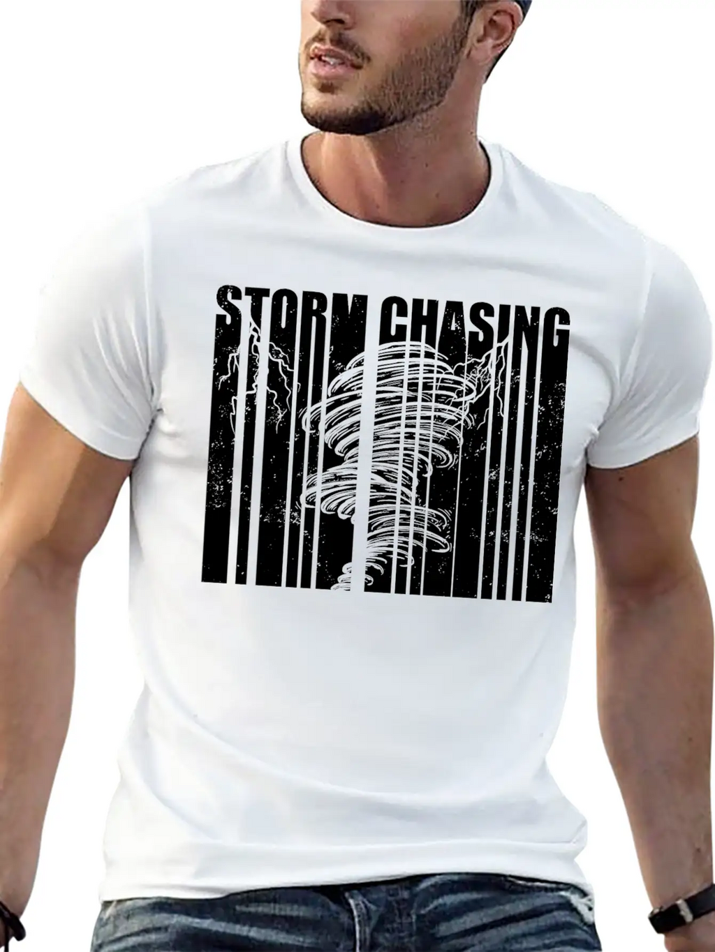 Storm Chaser Gifts | Tornado Storm Spotter Hobby Casual Graphic T-Shirt – Simple And Comfortable Daily Wear